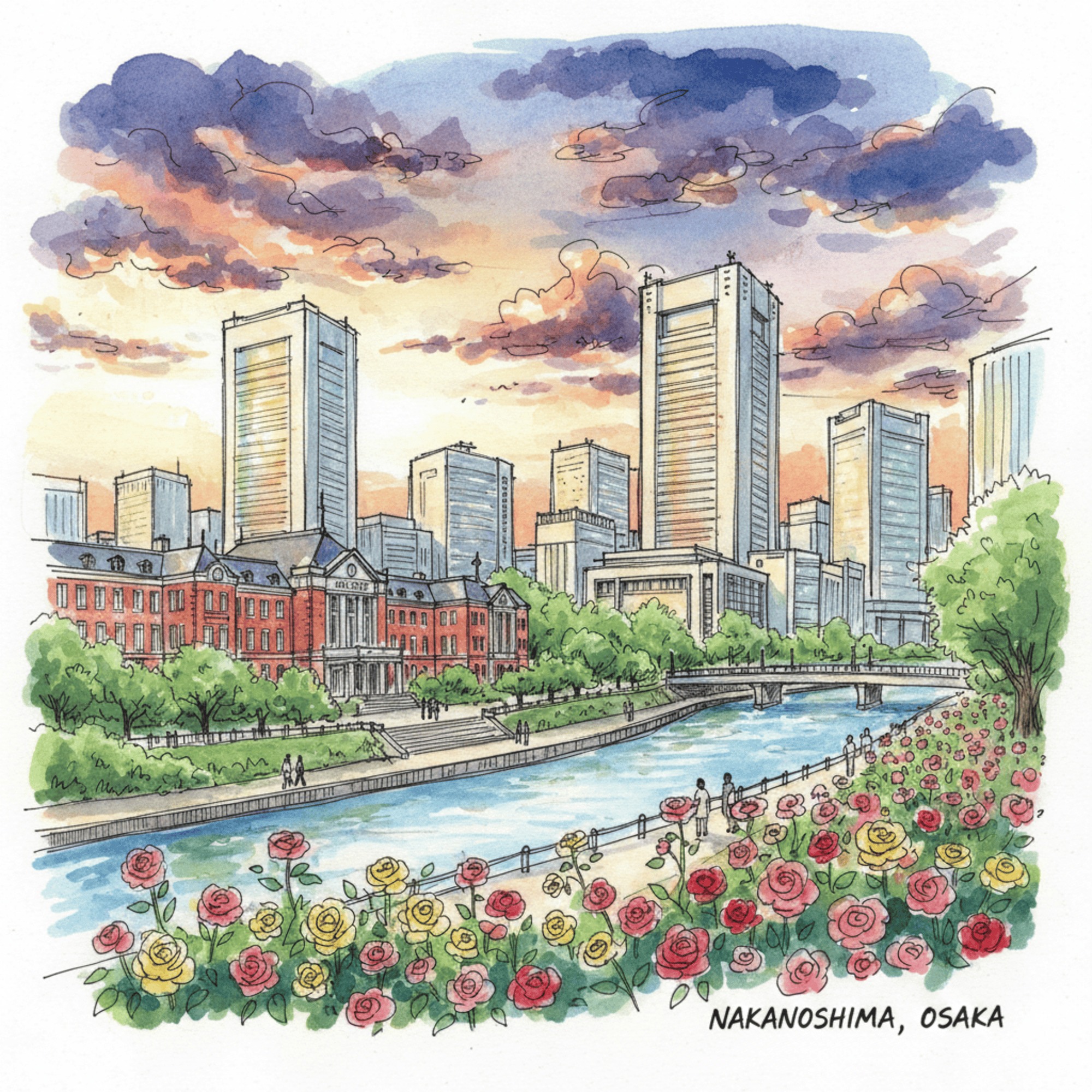(FRA) l'évolution historique de l'île de Nakanoshima, de la métropole d'Osaka episode artwork