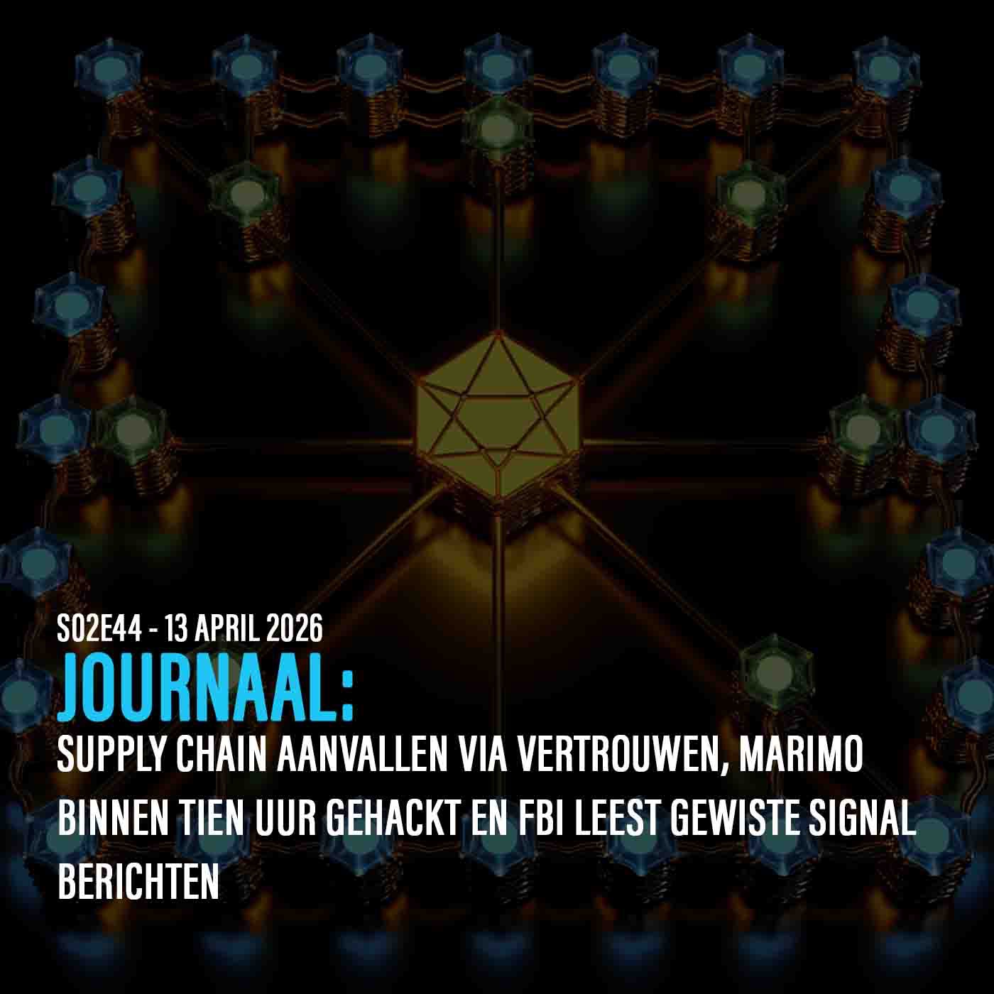 DE ANALYSE: SUPPLY CHAIN AANVALLEN VIA VERTROUWEN, MARIMO BINNEN TIEN UUR GEHACKT EN FBI LEEST GEWISTE SIGNAL BERICHTEN episode artwork
