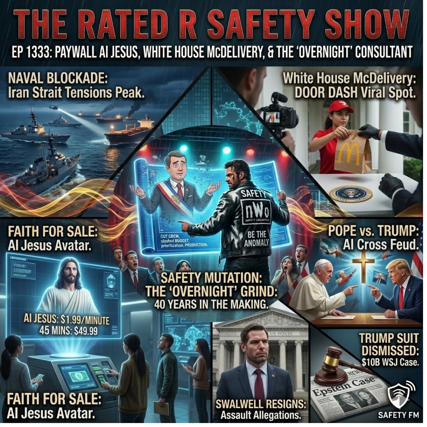 P 1333: Paywall AI Jesus, White House McDelivery, & The "Overnight" Safety Consultant