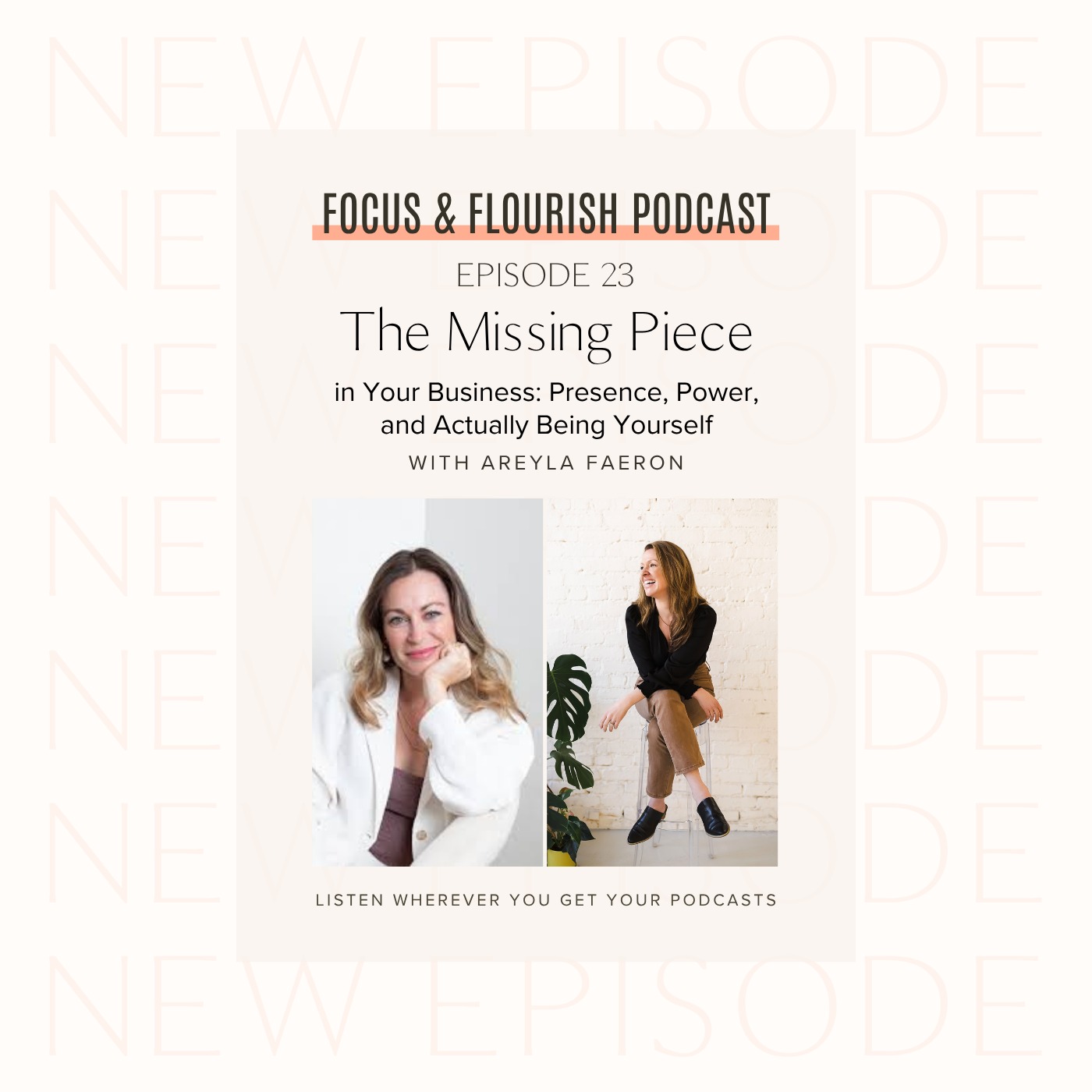 Ep. 23: The Missing Piece in Your Business: Presence, Power, and Actually Being Yourself with Areyla Faeron episode artwork