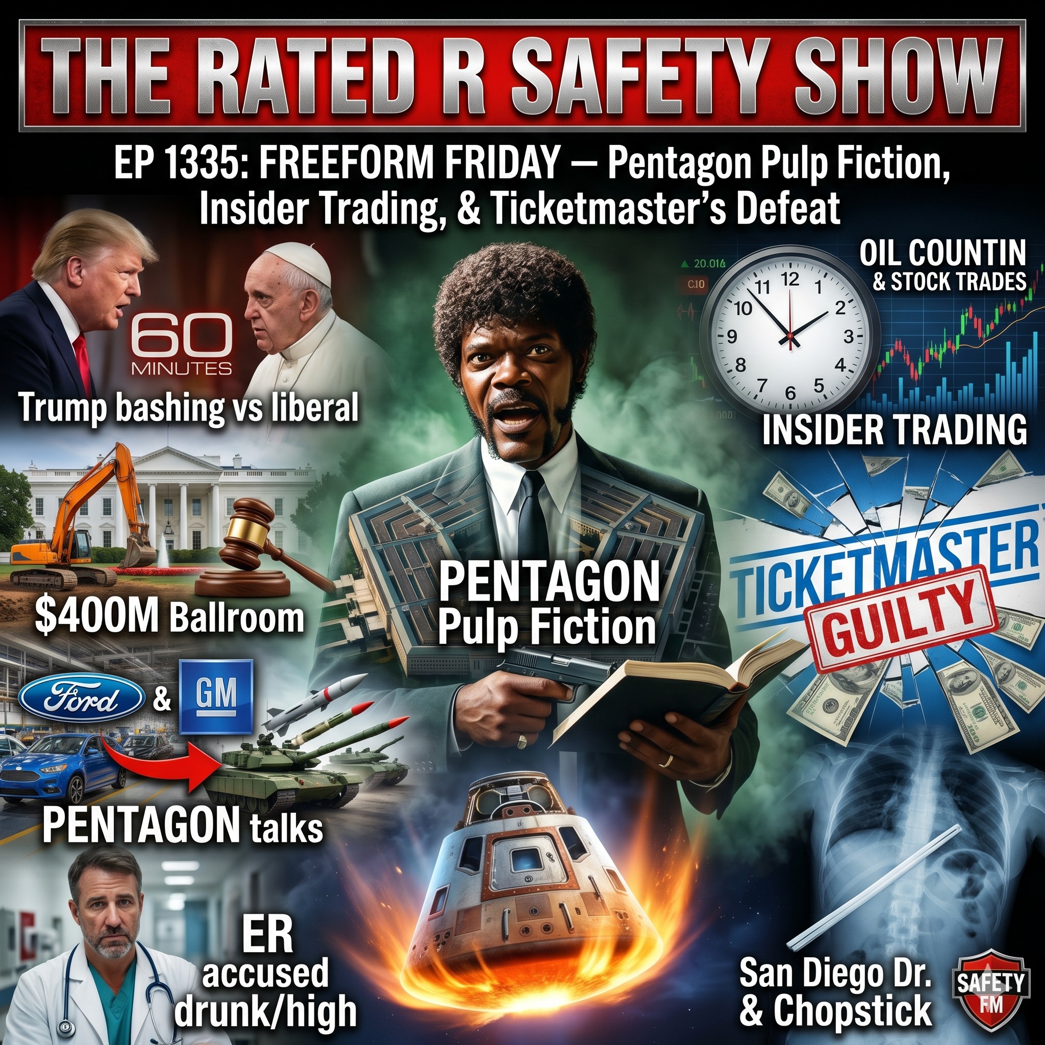 EP 1335: Freeform Friday – Pentagon Pulp Fiction, Insider Trading, & Ticketmaster's Defeat