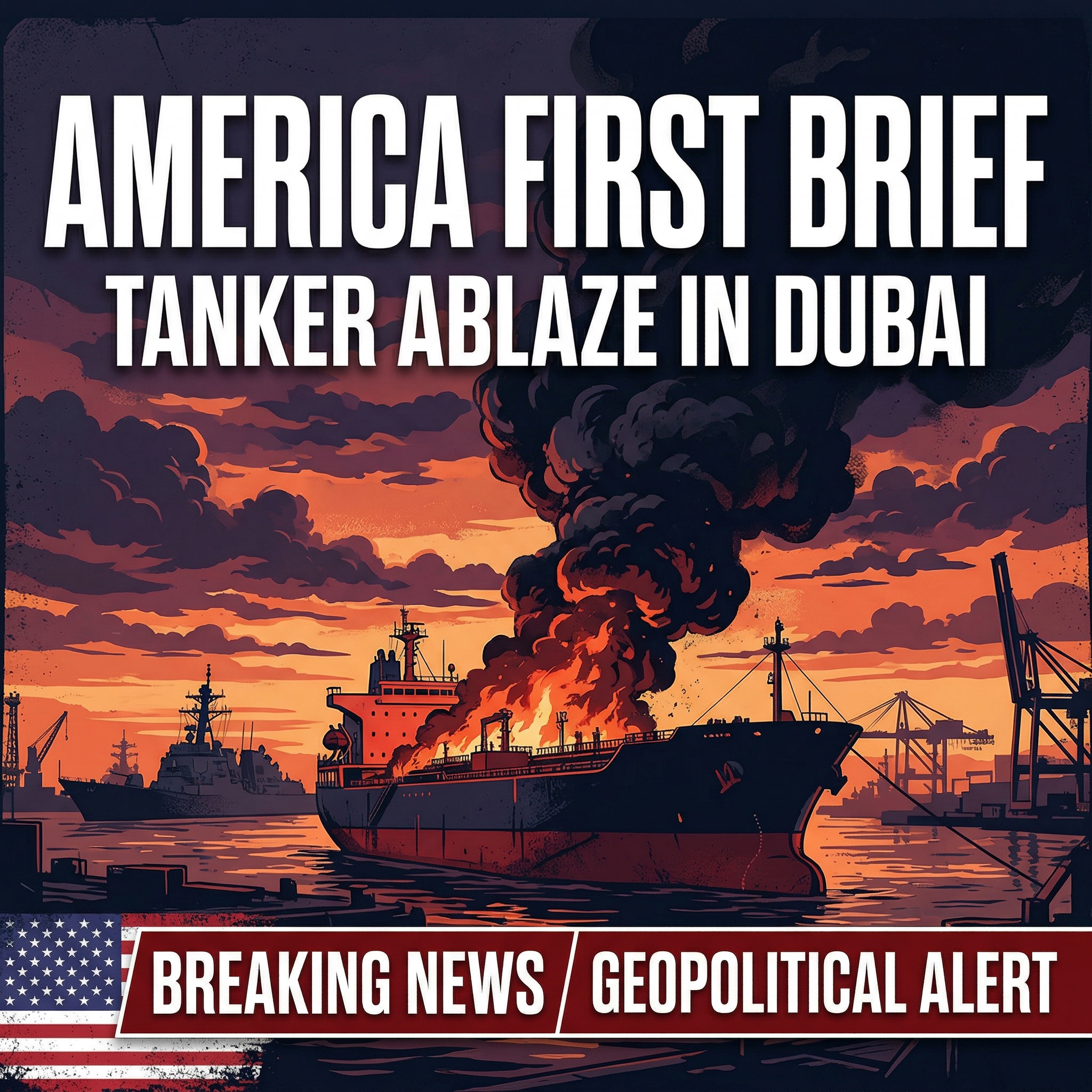 Tuesday, March 31: “Tanker Ablaze in Dubai: Iran Escalates as Trump Threatens Total Obliteration” episode artwork