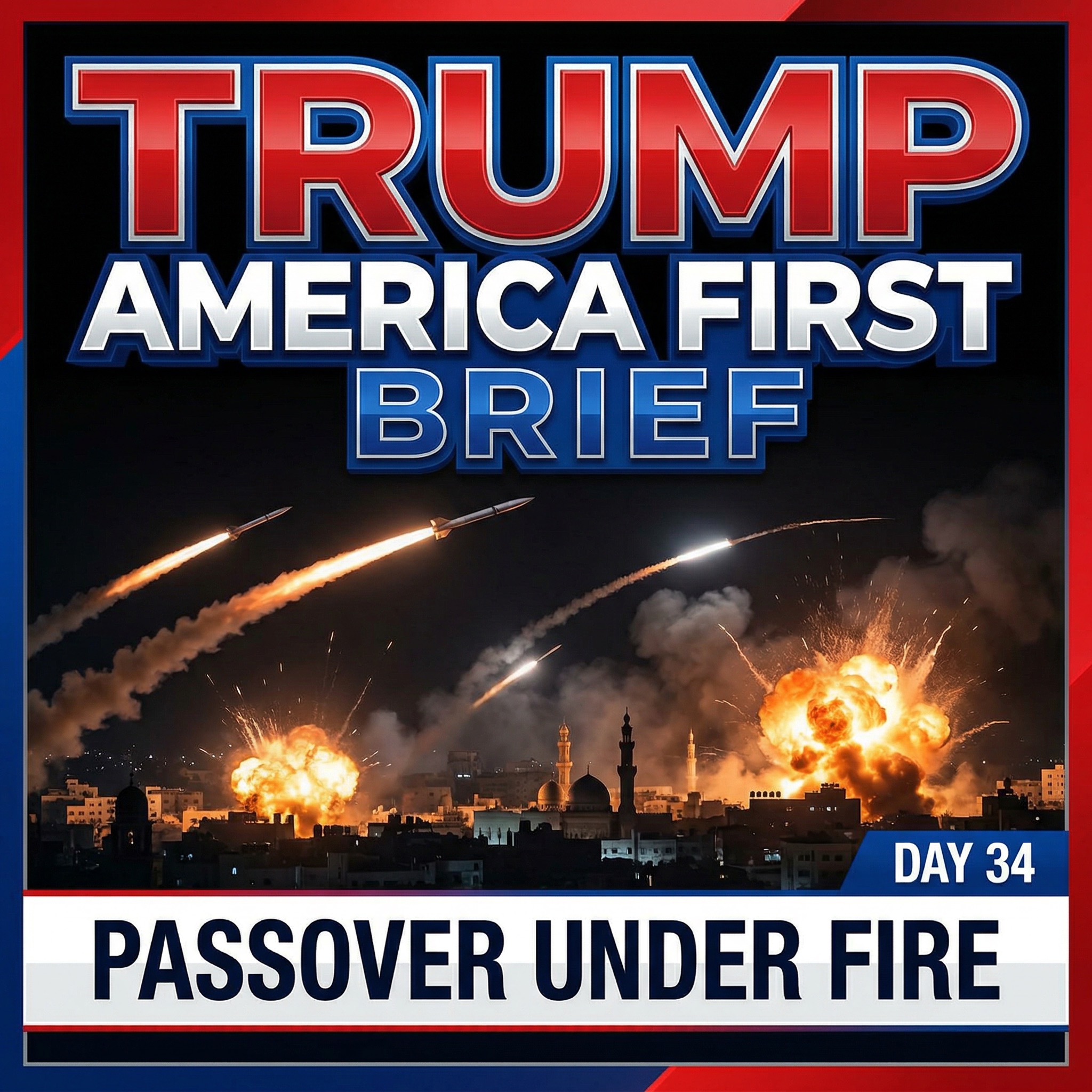 Thursday, April 2, : “Passover Under Fire: Iran Strikes Israel as Trump Declares War is Almost Over” episode artwork