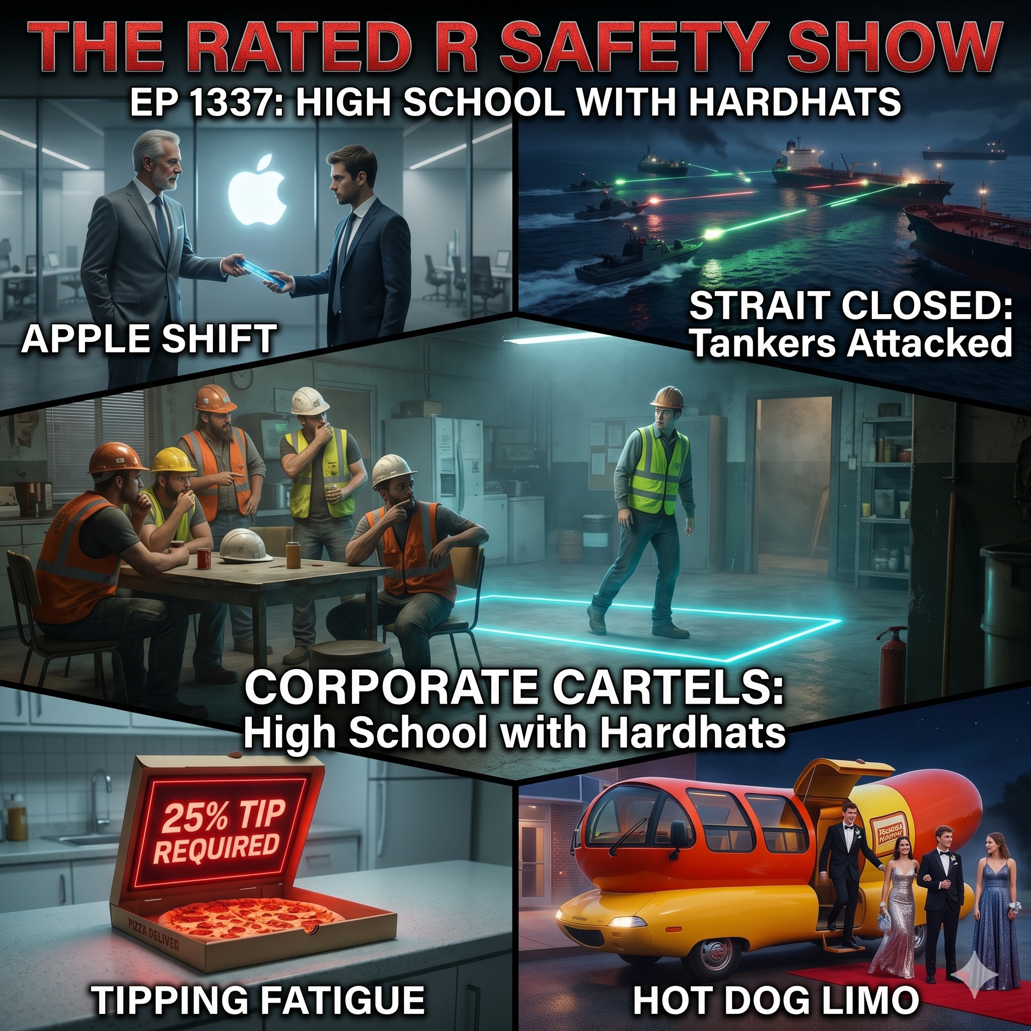 EP 1337: High School with Hardhats, Apple's Leadership Swap, & The Prom Wienermobile