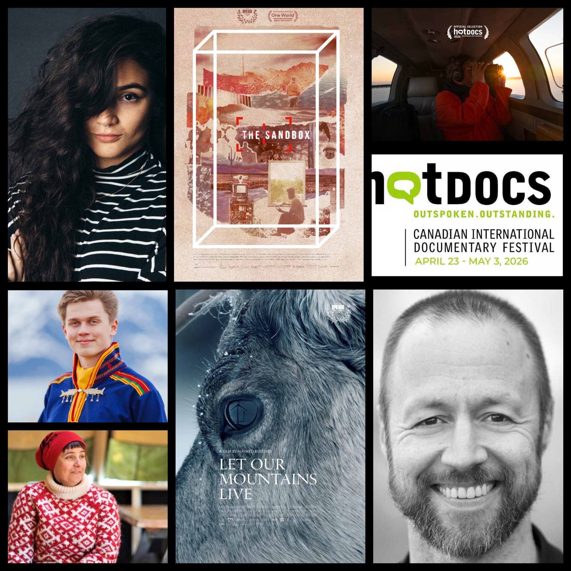 tmtm 19 April 2026 Focus Hot Docs films 'The Sandbox' and 'Let Our Mountains Live' episode artwork