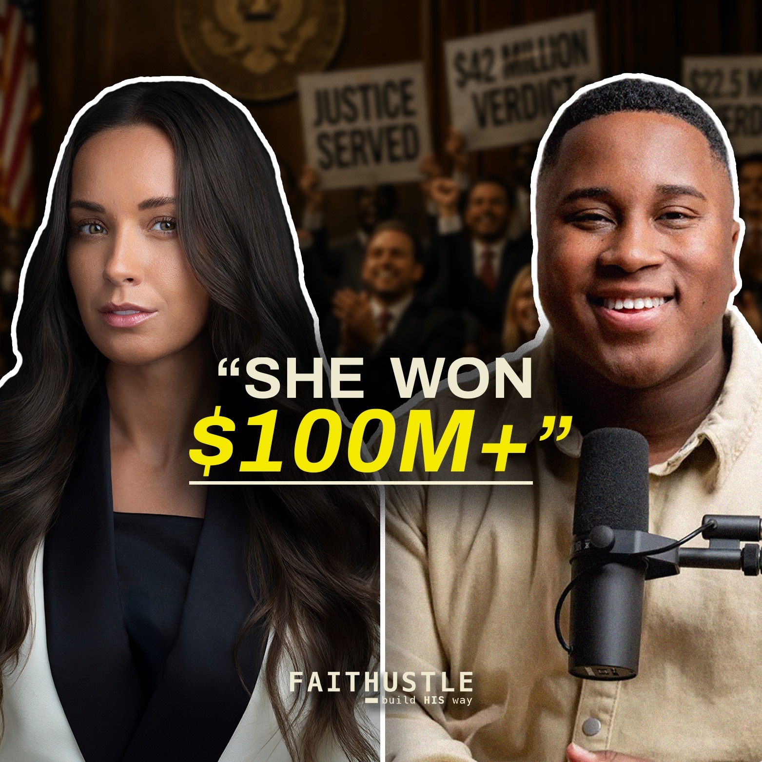 She's Won $100M+ in Court at 31 (Winning Mindset) | w/ Samantha Teal — The Faithustle with Mukwenda Kandole cover