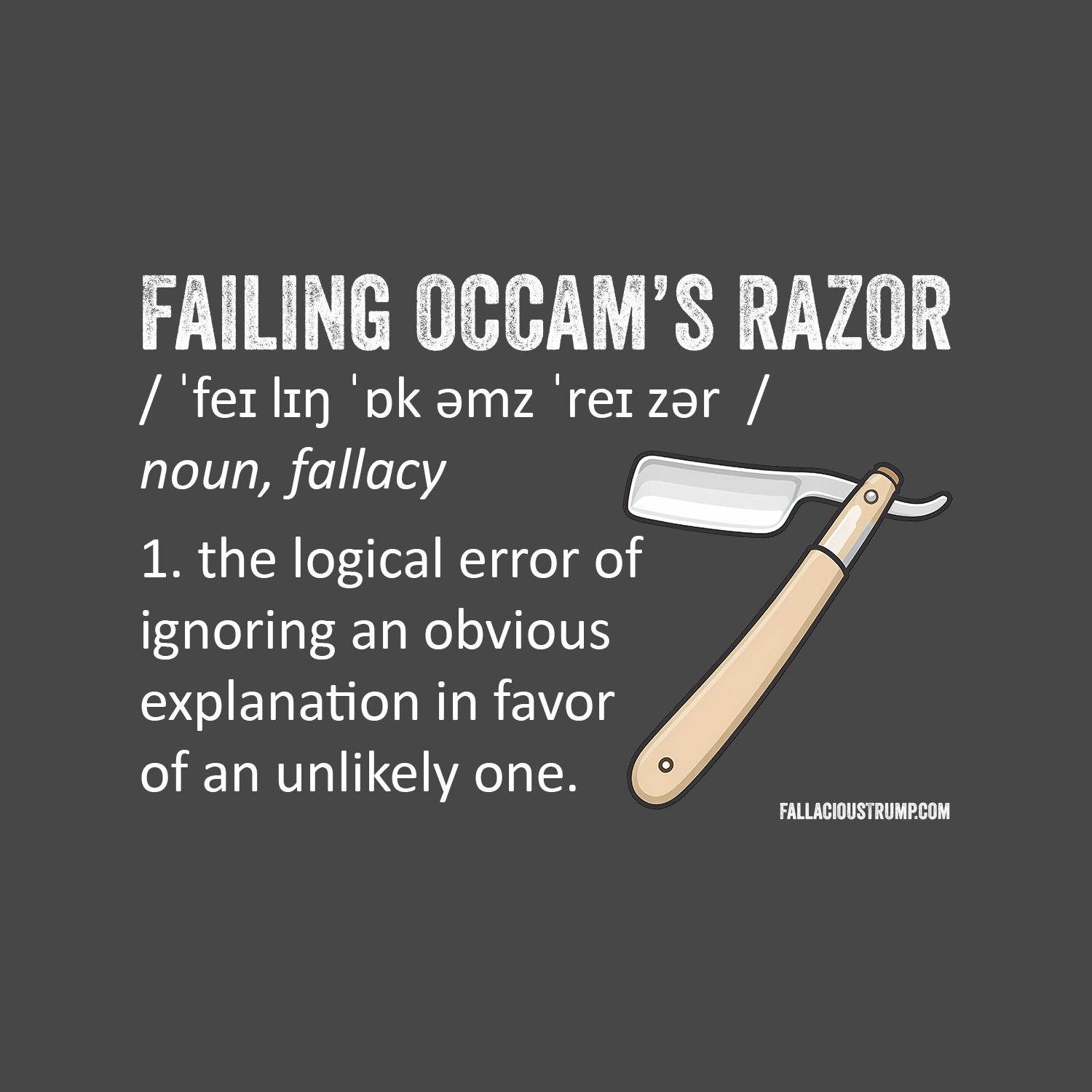 Failing Occam's Razor episode artwork