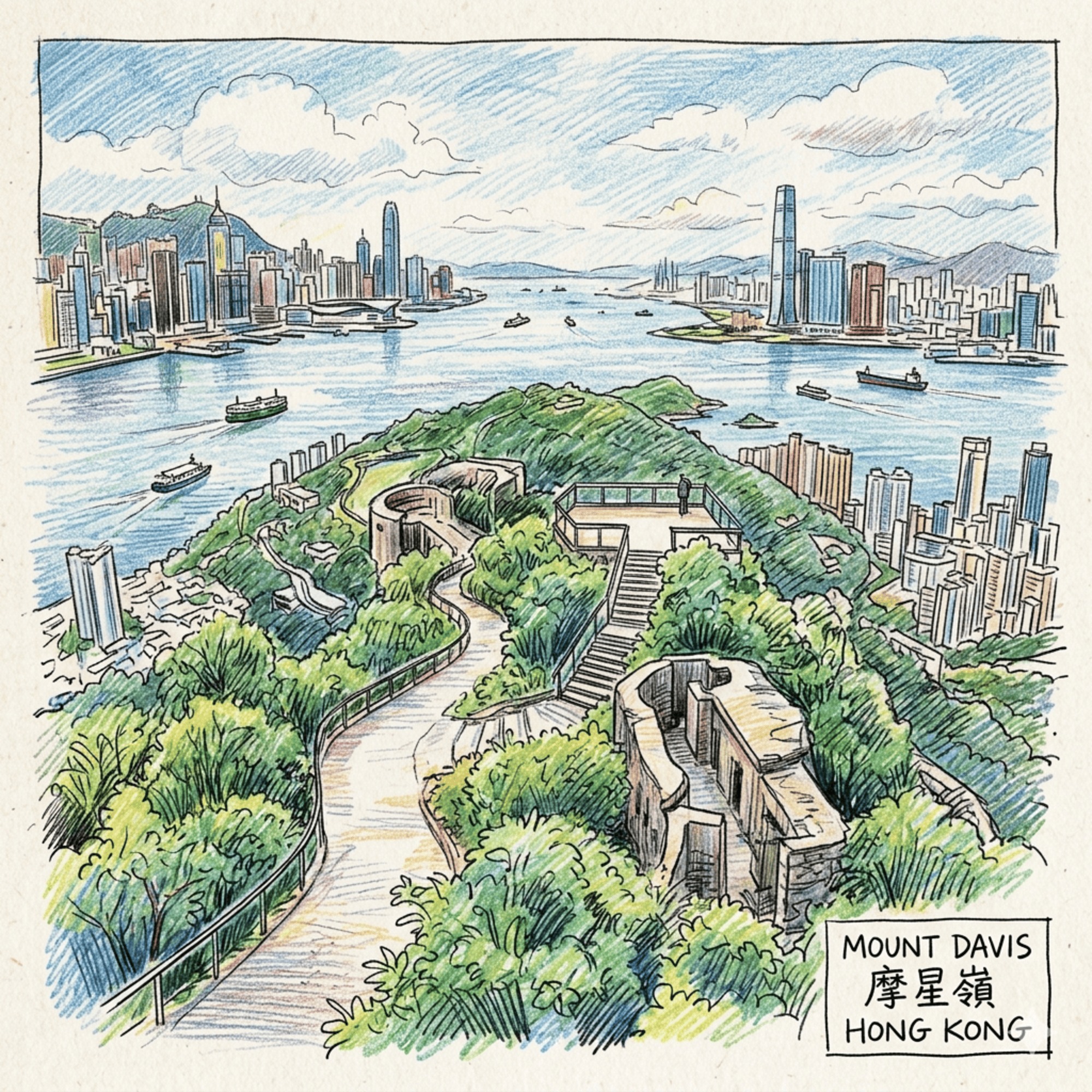 (ENG) Hong Kong Mount Davis Historical Tourism Story
