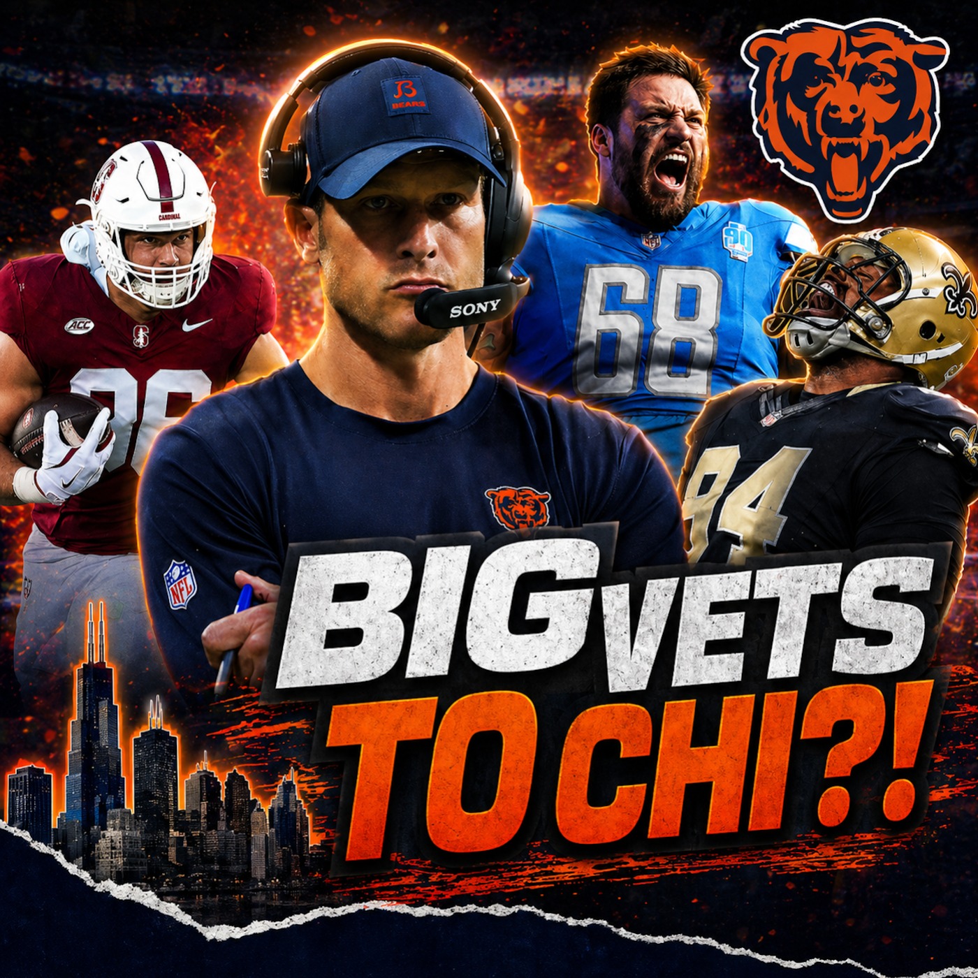 Bears Linked To BIG Free Agents… But Can They Actually Do It?! | Ben Johnson Explains Roush Pick