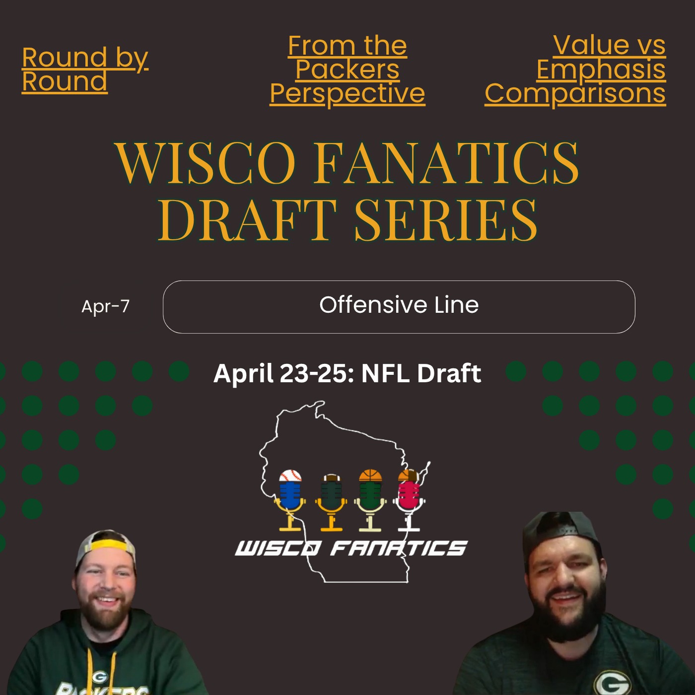 Wisco Fanatics Draft Series: Offensive Line episode artwork