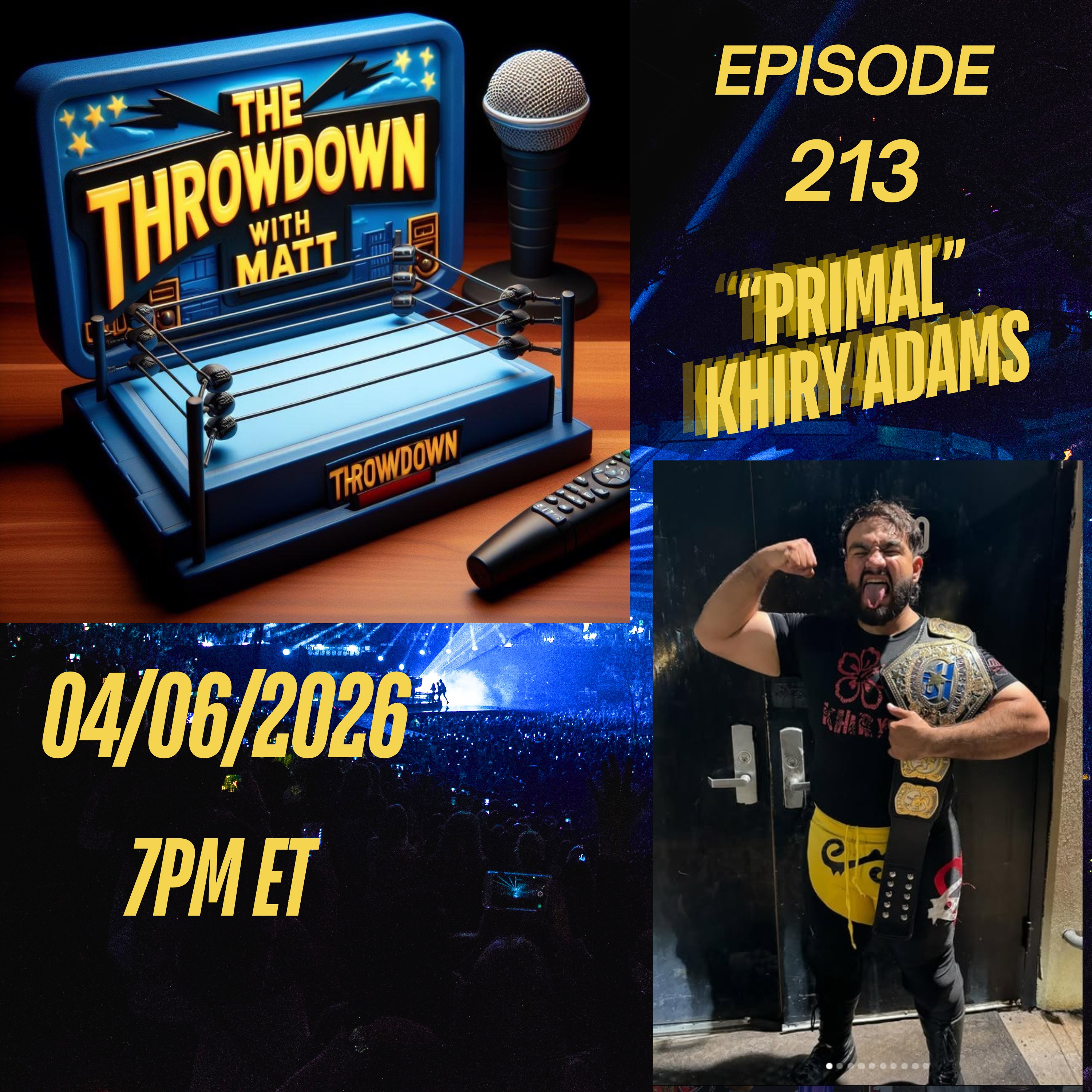 The Throwdown Episode 213: "Primal" Khiry Adams episode artwork
