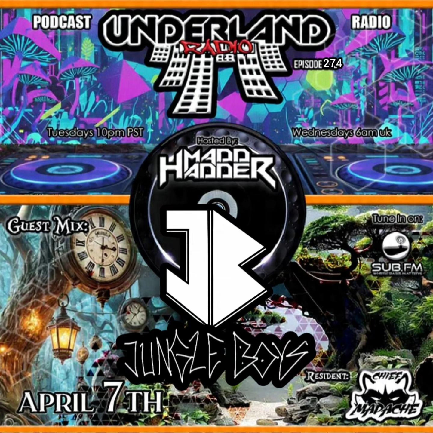 Episode 0274 Underland Radio - Guest Mix: Jungle Boys
