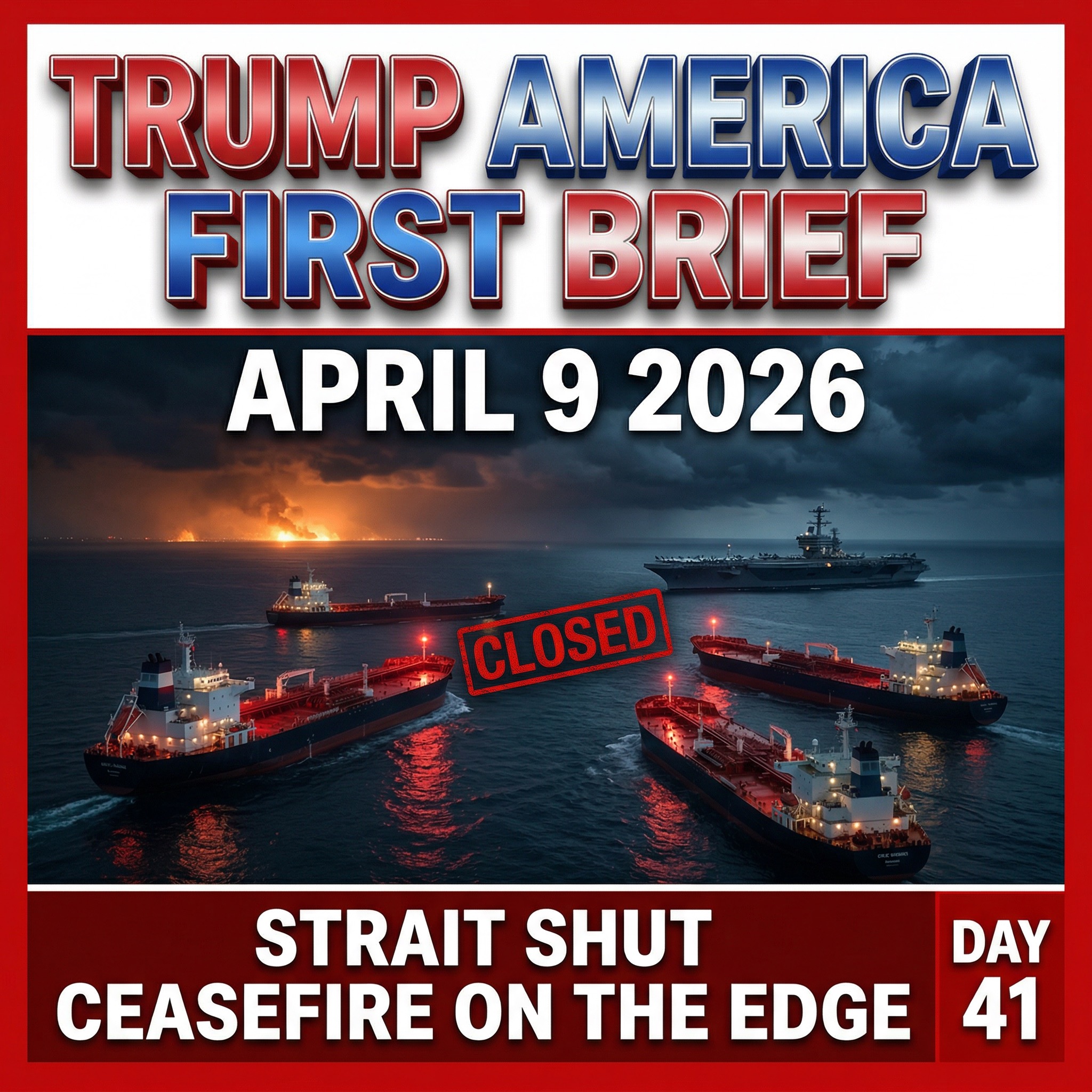 Thursday April 9th 2026: STRAIT SHUT - CEASEFIRE ON THE EDGE episode artwork