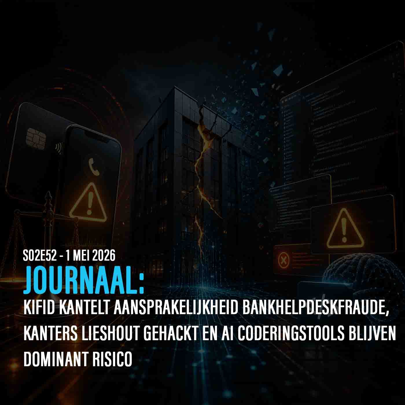 HET JOURNAAL: KIFID KANTELT AANSPRAKELIJKHEID BANKHELPDESKFRAUDE, KANTERS LIESHOUT GEHACKT EN AI CODERINGSTOOLS BLIJVEN DOMINANT RISICO