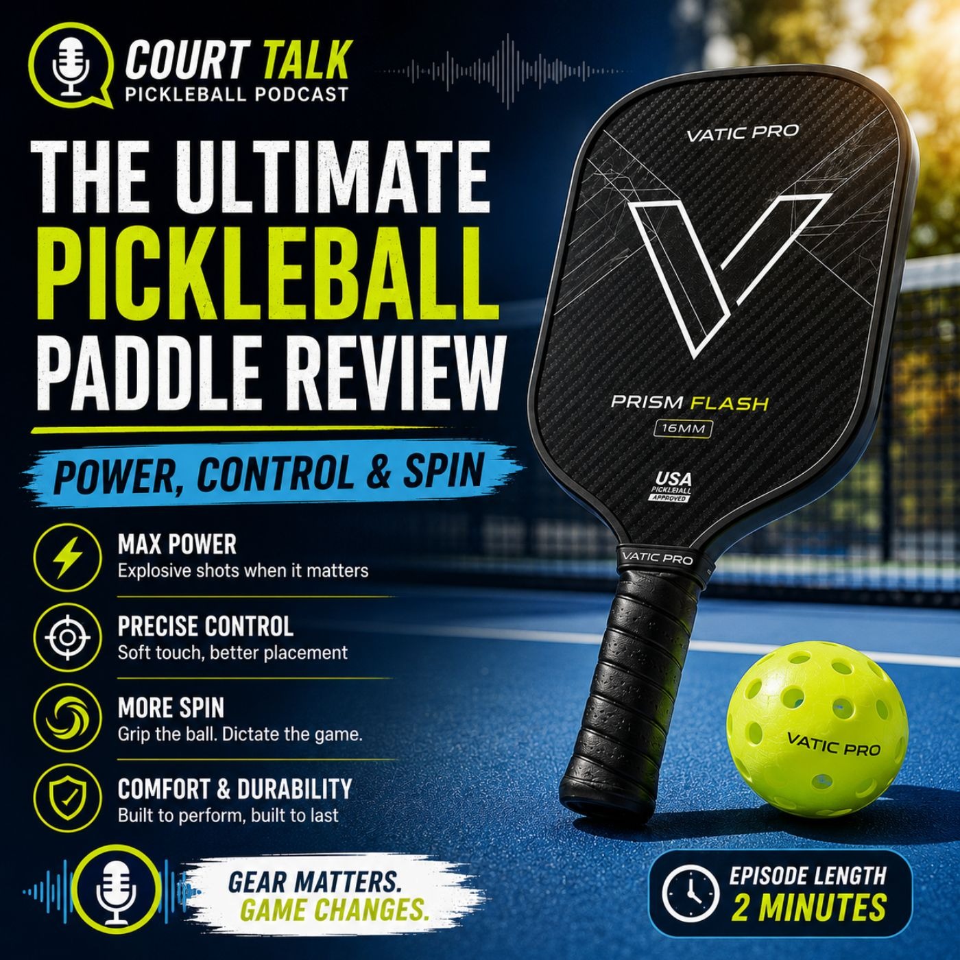 Court Talk: Pickleball Paddle Reviews episode artwork