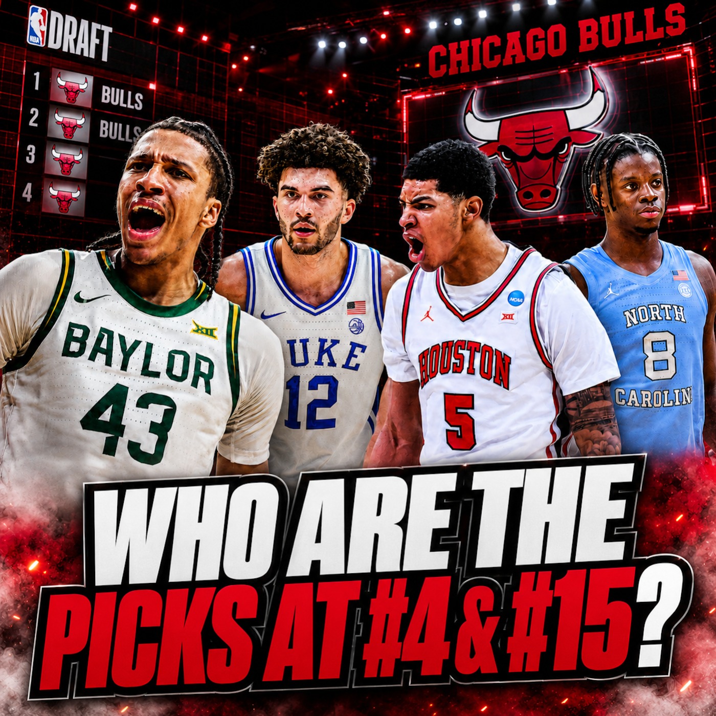 Bulls Draft Board Shake-Up! Caleb Wilson Buzz Is Getting LOUD | Cenac JR or Carr at #15?