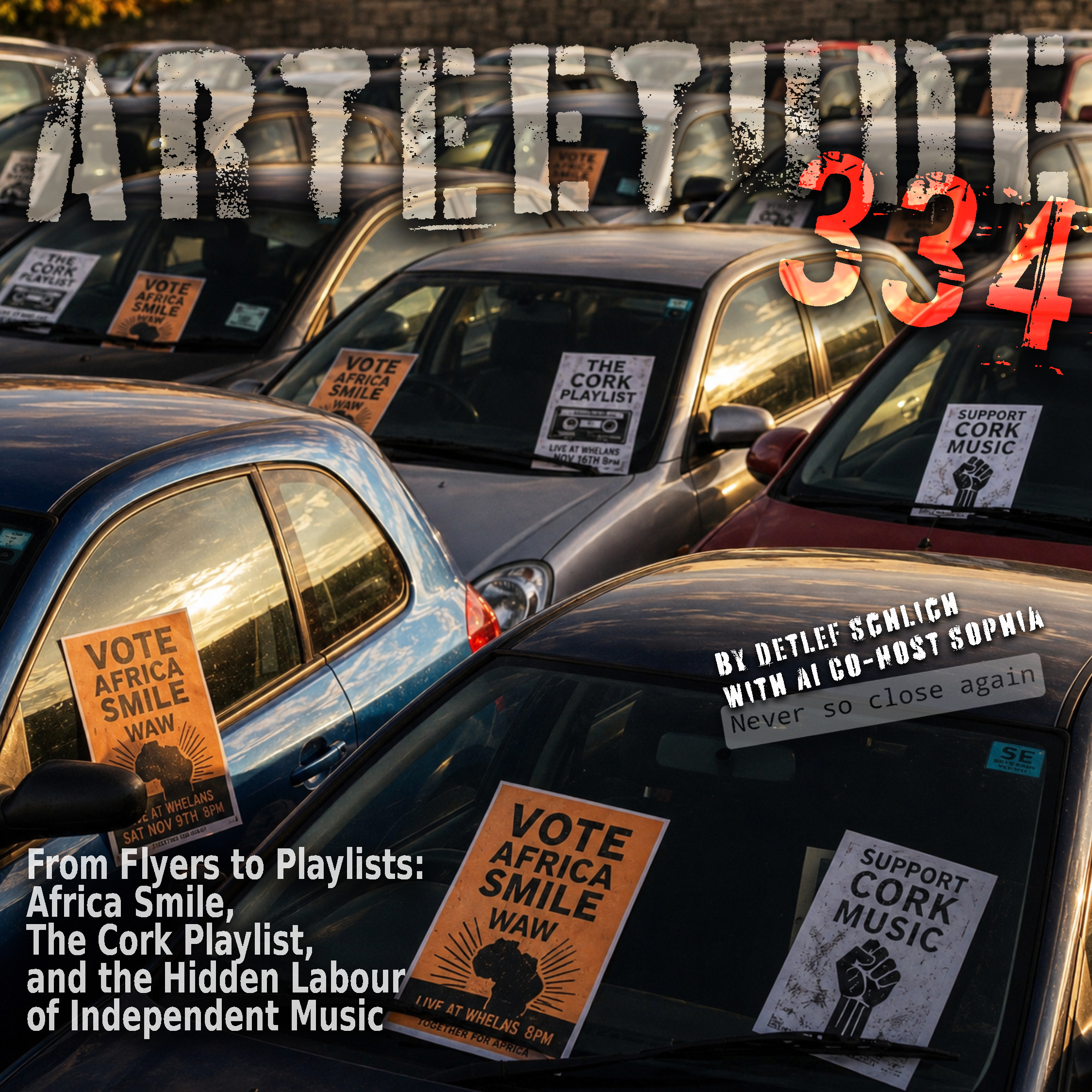#Arteetude 334 - Detlef Schlich and AI Co-Host Sophia reflect on Neil Quinn´s three-day voting journey around WAW’s single “Africa Smile” in The Cork Playlist – Song of the Week. episode artwork