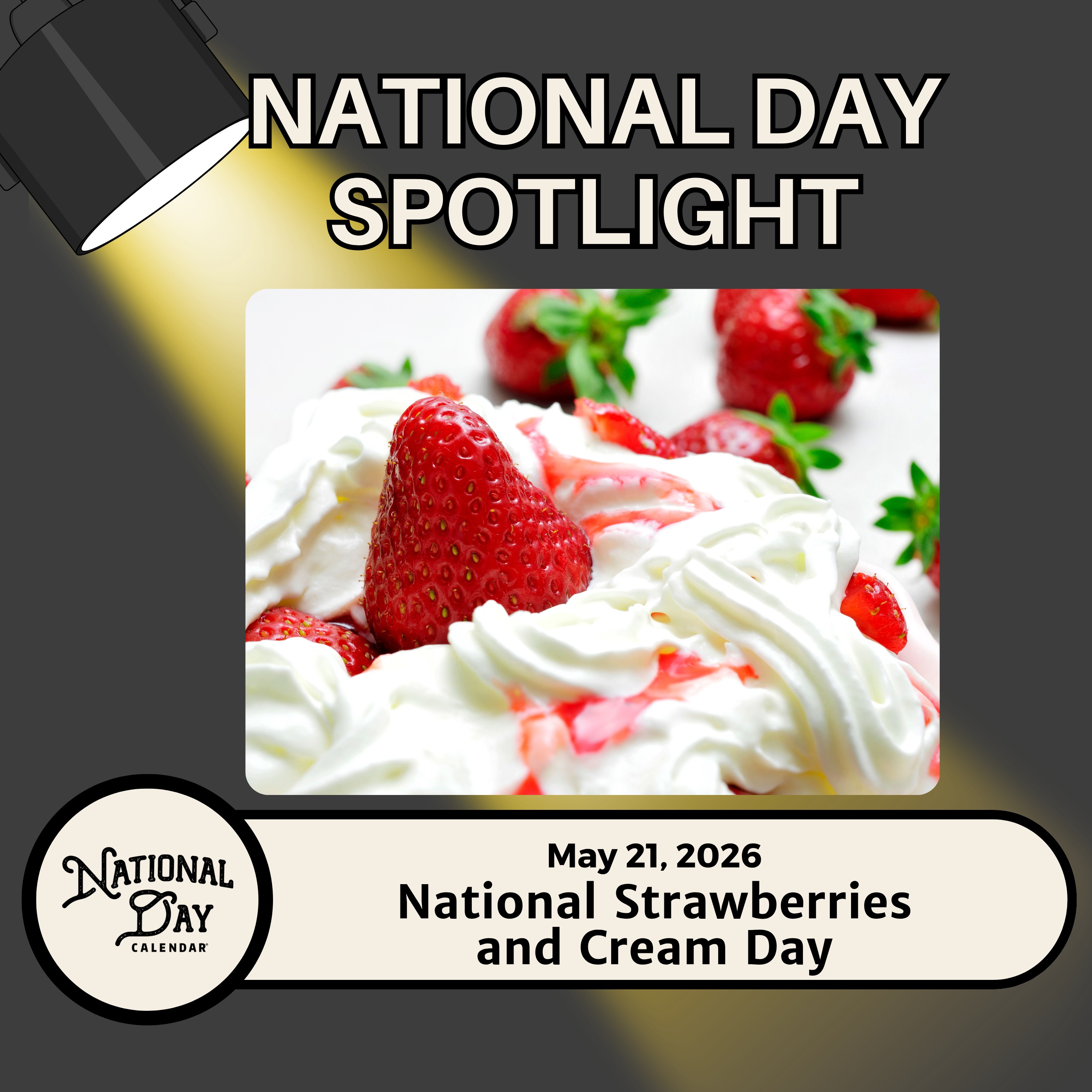 National Strawberries and Cream Day