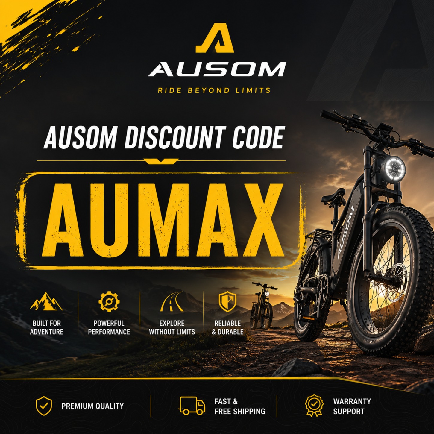 Ausom Coupon Code ”AUMAX”