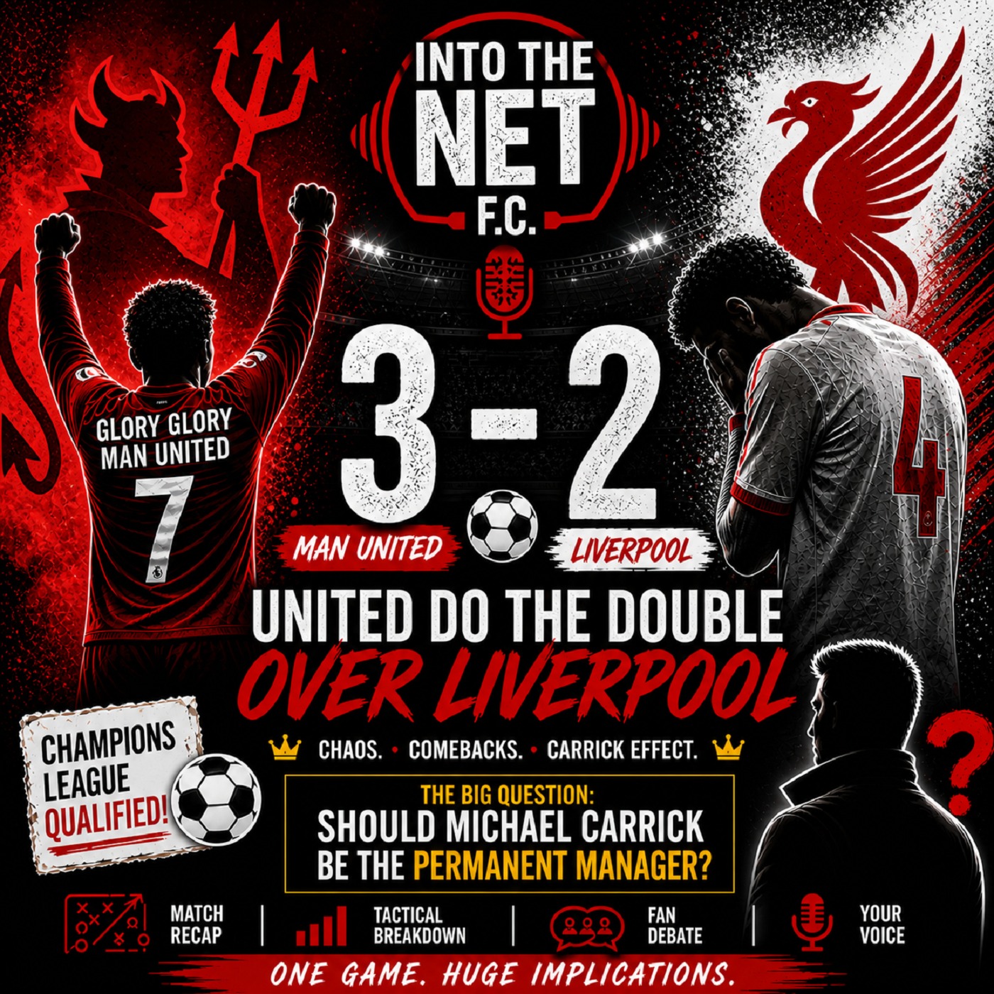 GLORY GLORY MAN UNITED: 3–2 WIN OVER LIVERPOOL SENDS UNITED BACK TO UCL