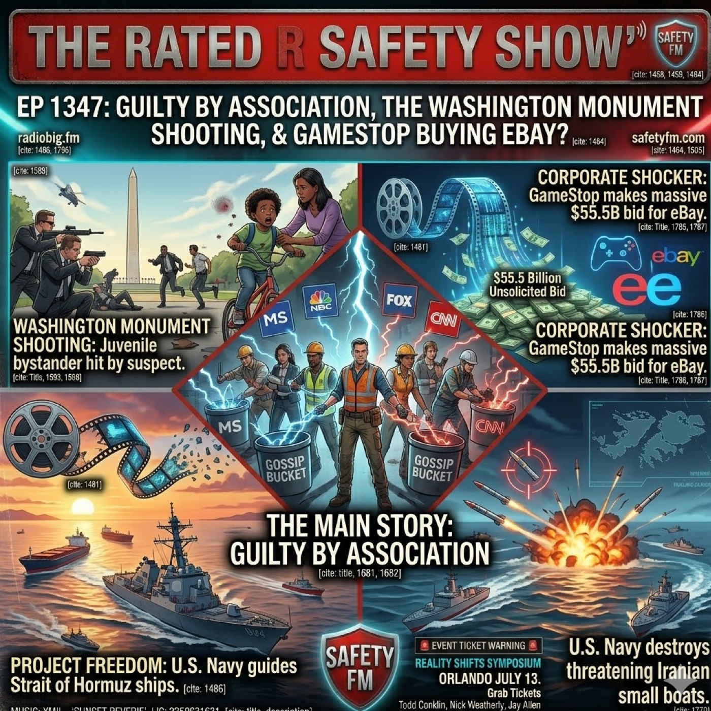 EP 1347: Guilty By Association, The Washington Monument Shooting, & GameStop Buying eBay?
