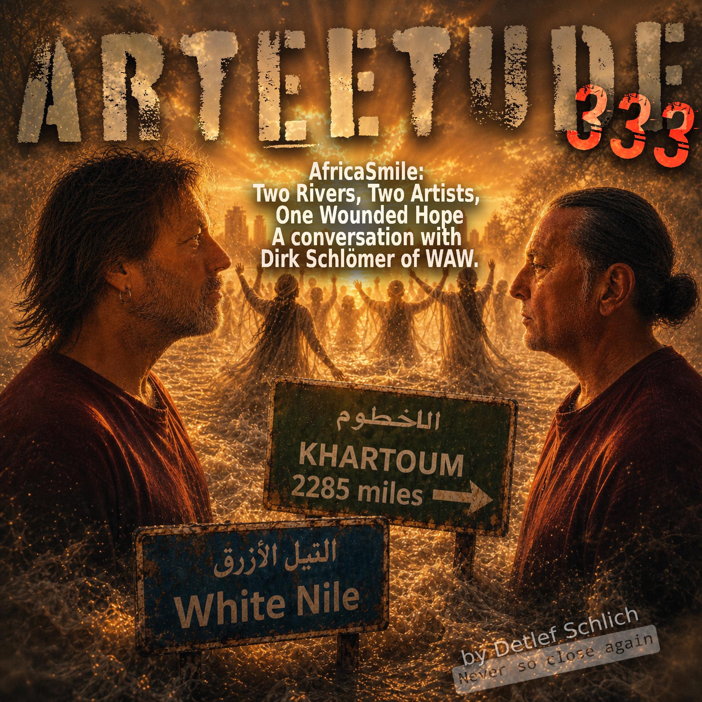 #Arteetude 333 - Detlef Schlich speaks directly with Dirk Schlömer, his Berlin-based collaborator in WAW – Wild Atlantic Way, about their new single AfricaSmile. episode artwork