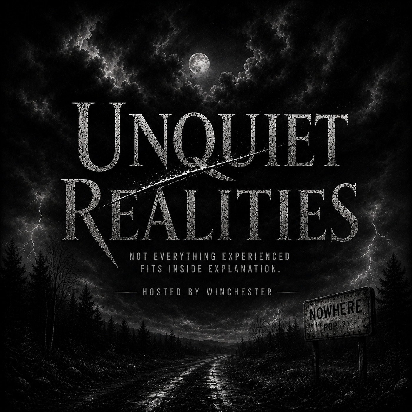 Unquiet Realities podcast artwork