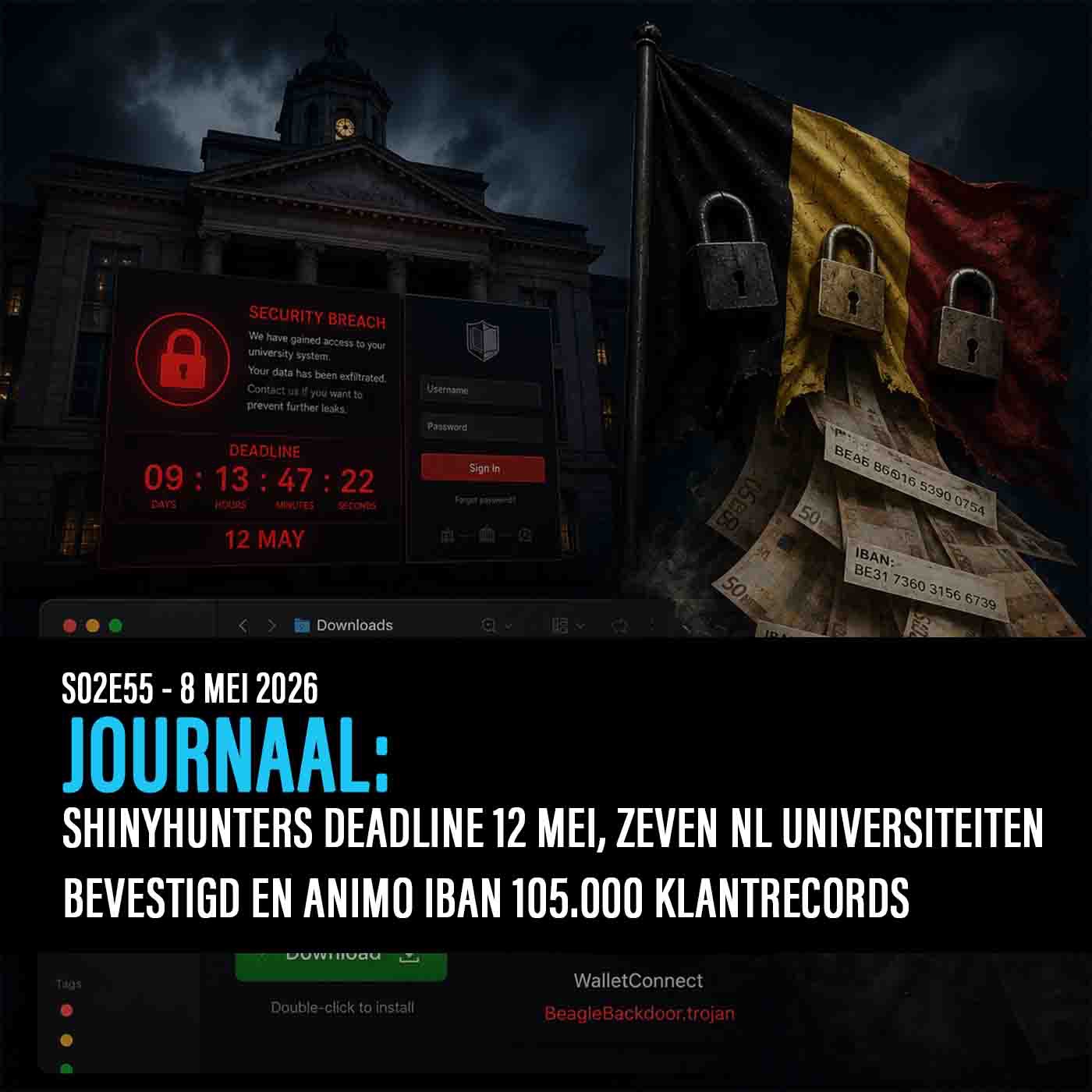 DE ANALYSE: SHINYHUNTERS CANVAS DEADLINE 12 MEI, ZEVEN NL UNIVERSITEITEN EN CLICKFIX MACOS episode artwork