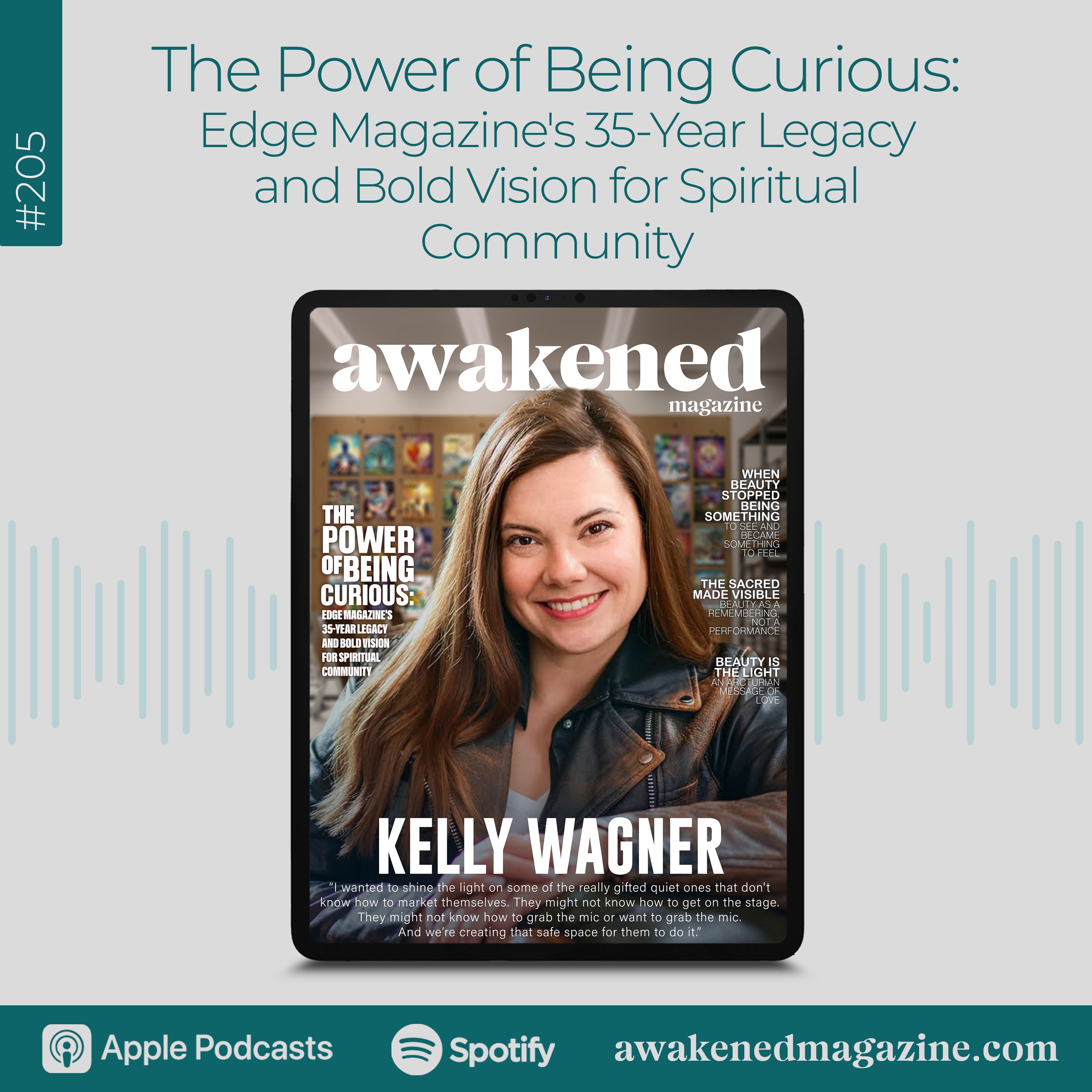 The Power of Being Curious: Edge Magazine’s 35-Year Legacy and Bold Vision for Spiritual Community – Kelly Wagner episode artwork