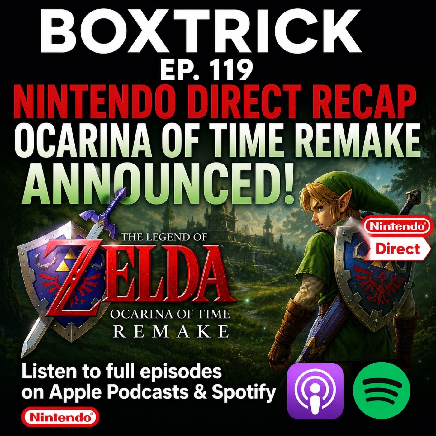 BoxTrick Ep. 119 – Nintendo Direct Reaction - Ocarina of Time REMAKE - With StrayHousePet