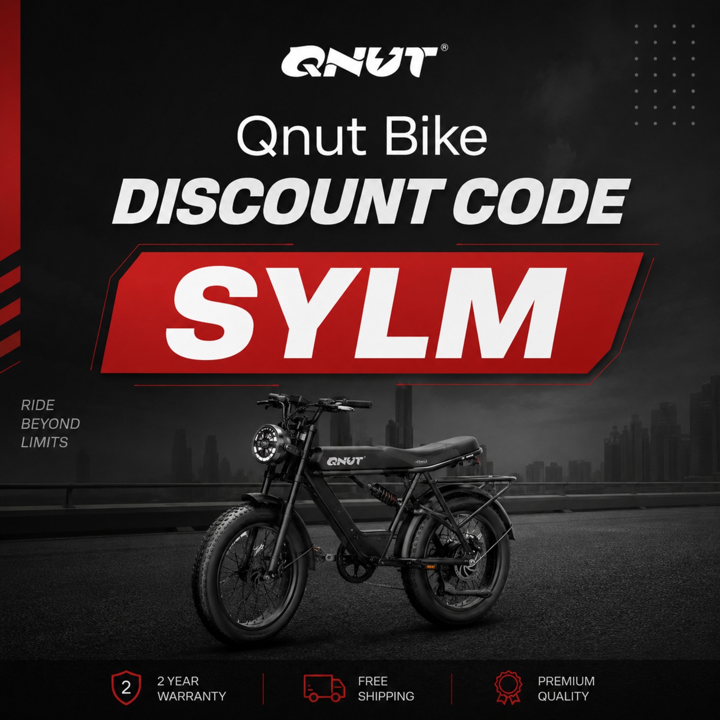 Qnut Bike Discount Code “SYLM”