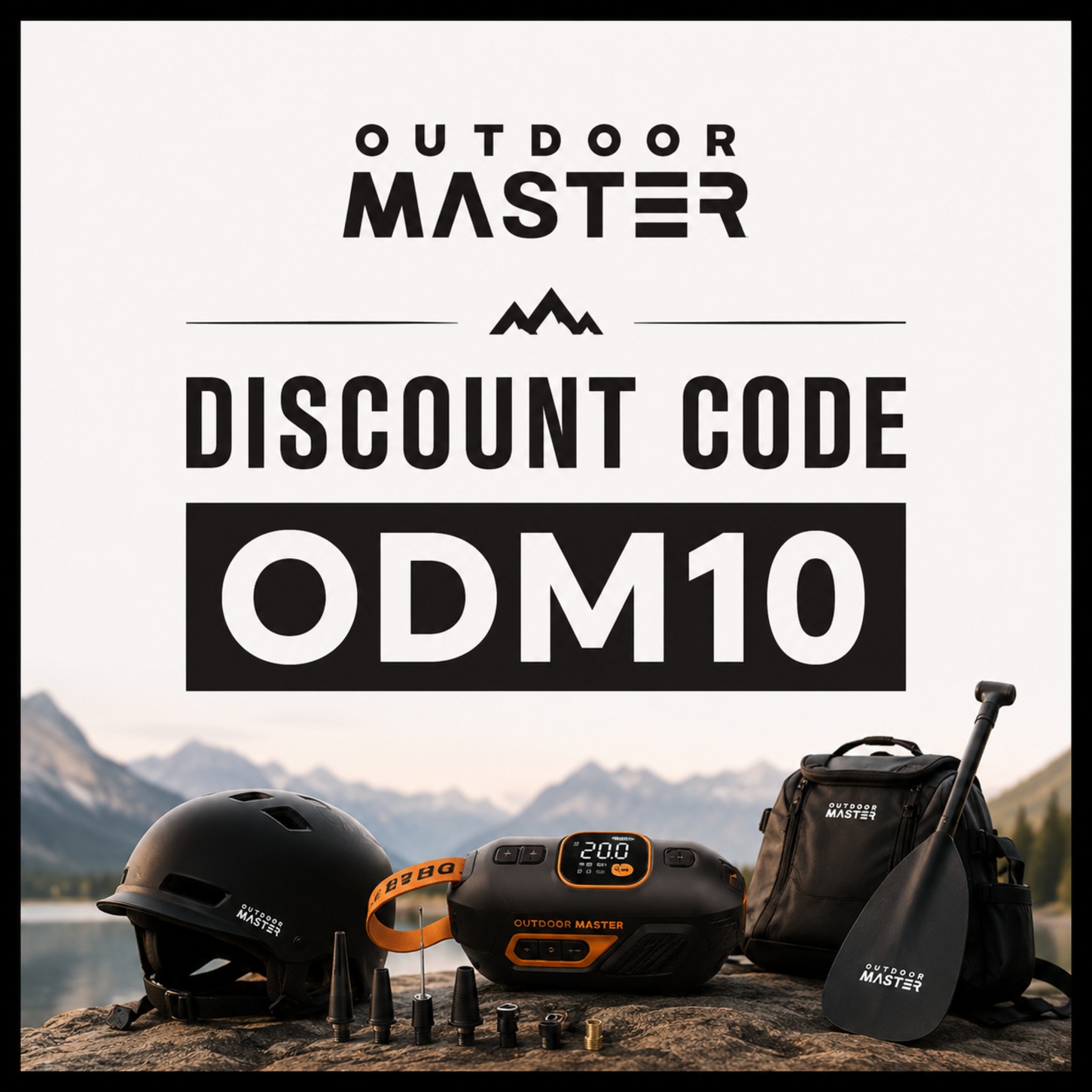 Outdoor Master Discount Code “ODM10”
