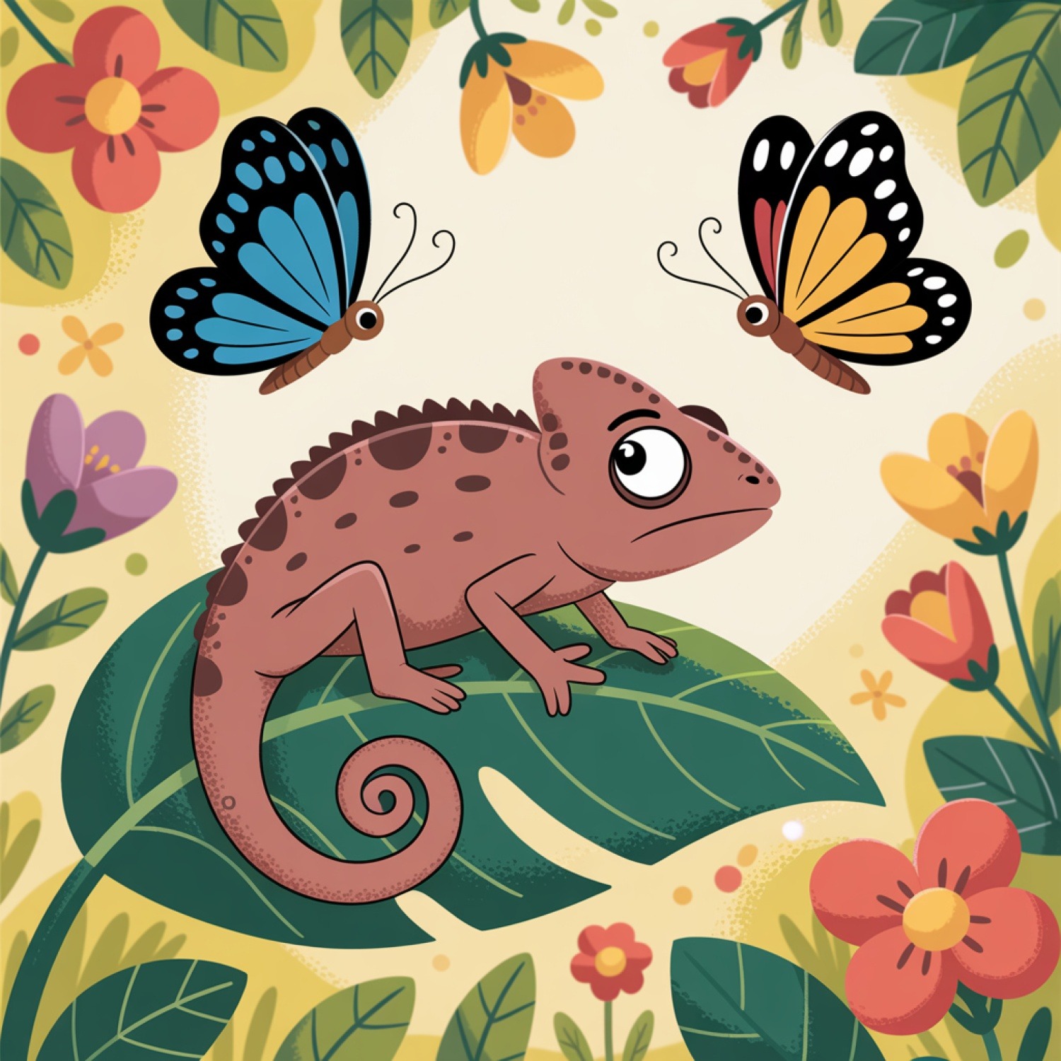 Chameleón Leon a tajomstvo farieb