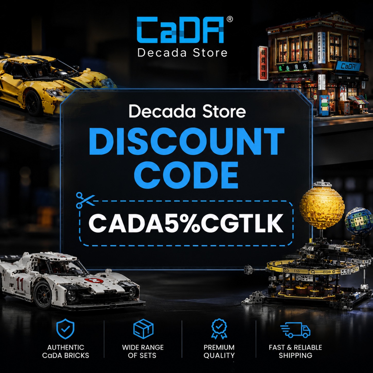 Decada Store Discount Code “CADA5%CGTLK”