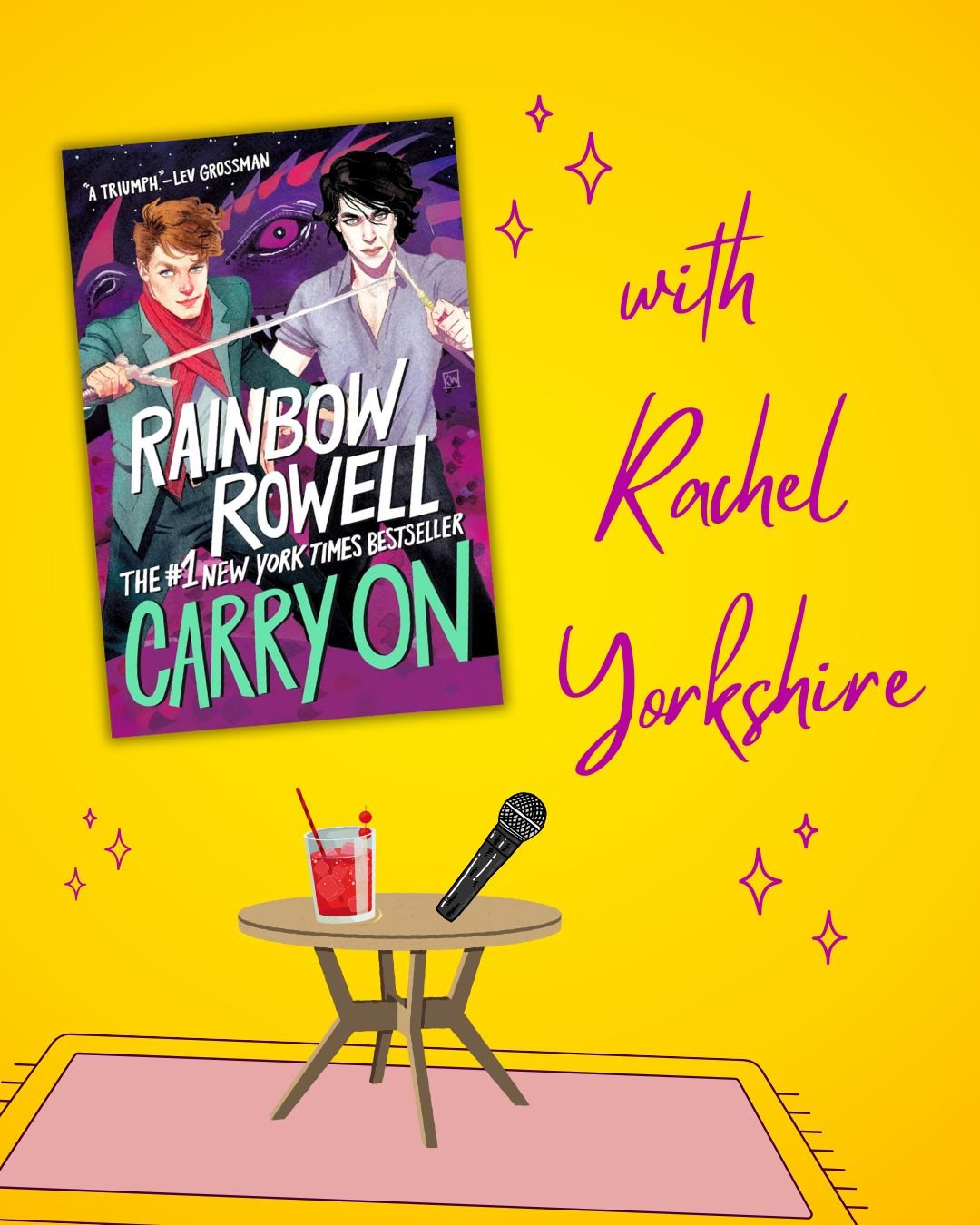 Carry On by Rainbow Rowell with Rachel Yorkshire
