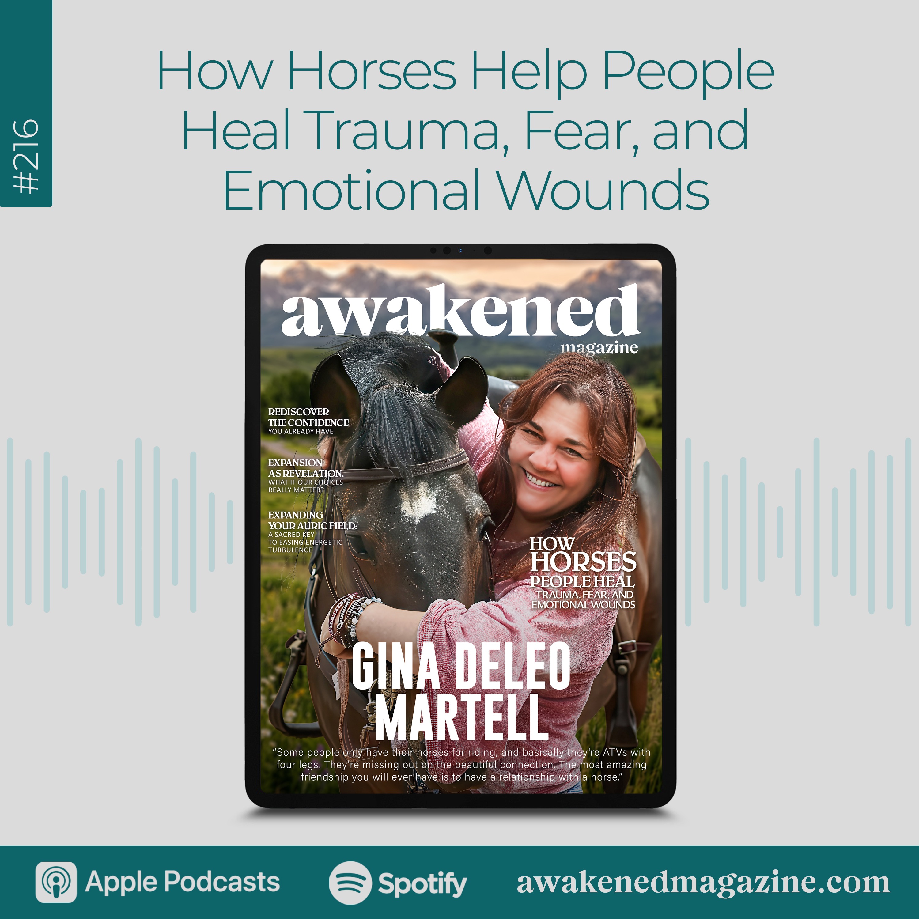 How Horses Help People Heal Trauma, Fear, and Emotional Wounds – Gina Deleo Martell episode artwork
