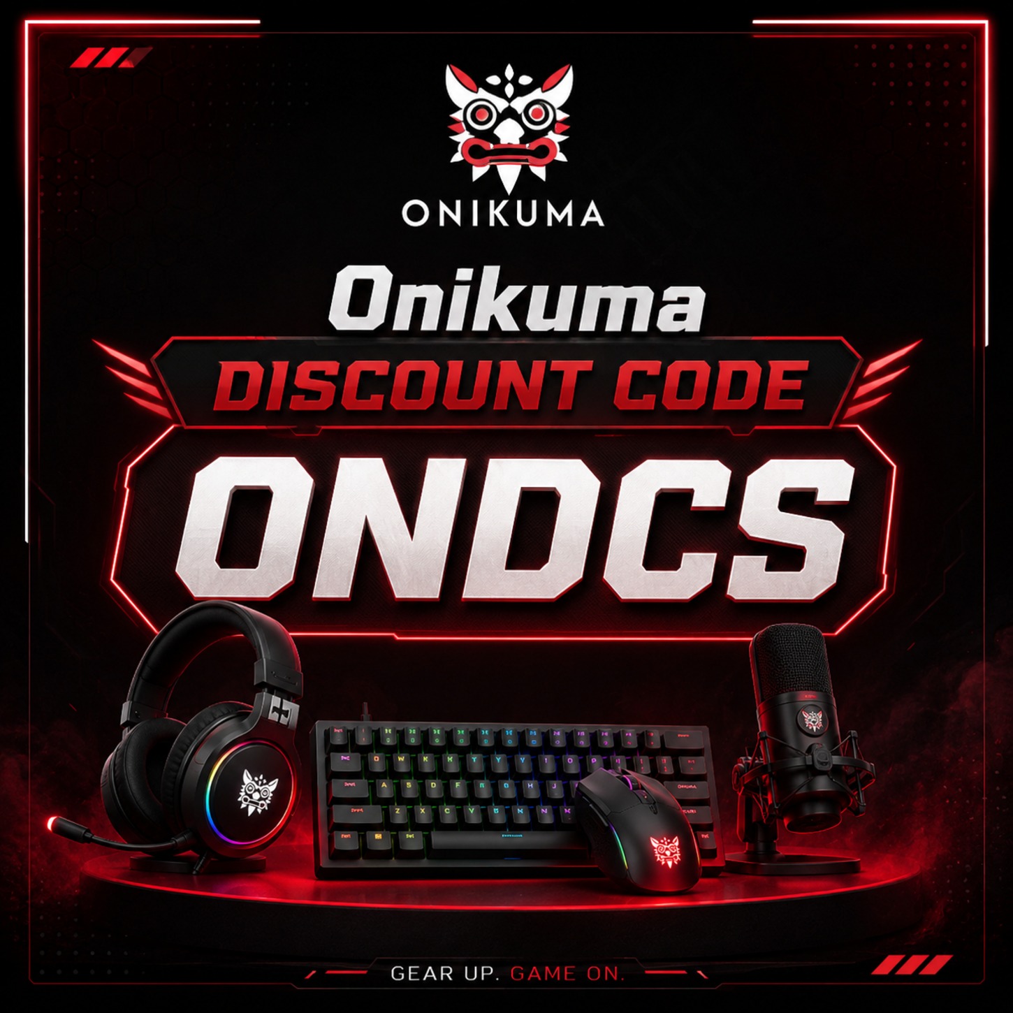 Onikuma Discount Code “ONDCS”