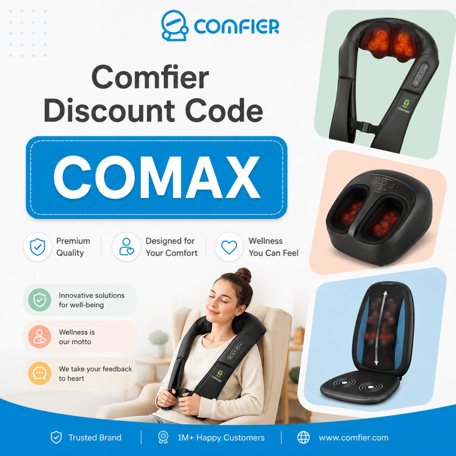 Comfier Discount Code “COMAX”