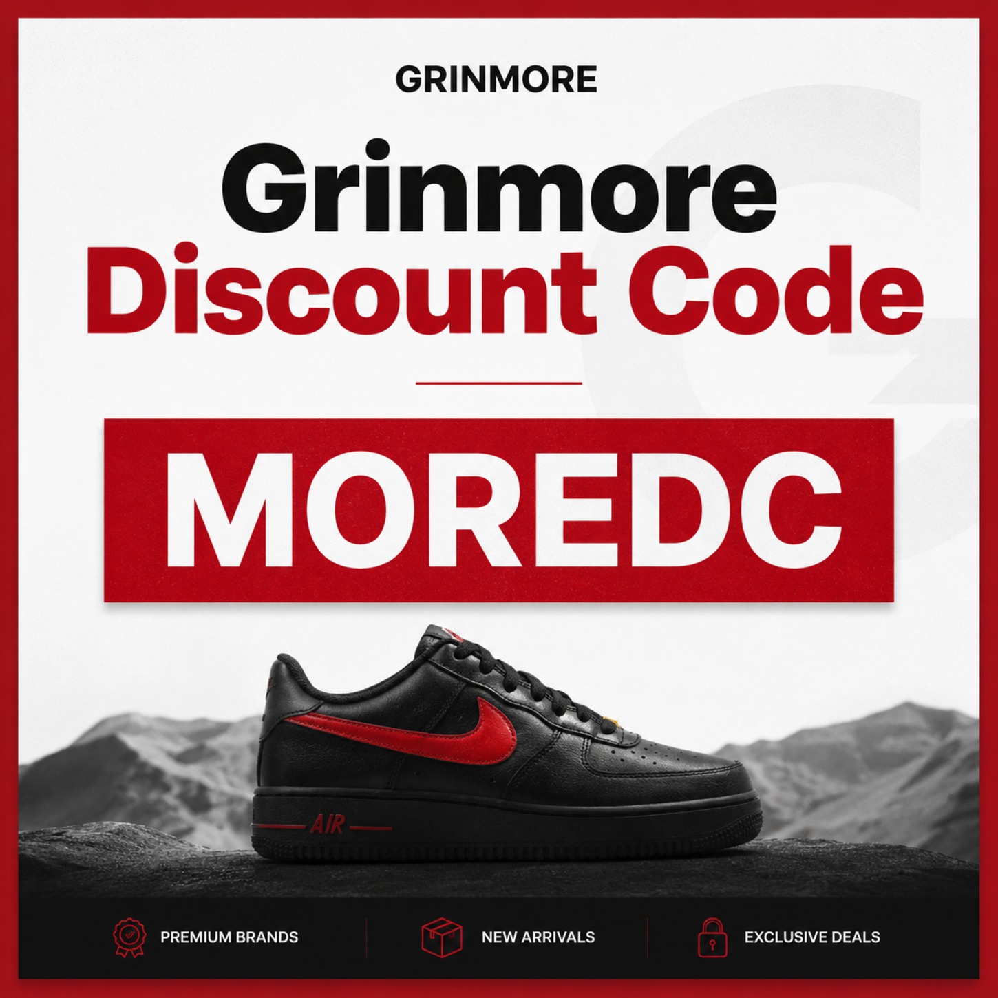 Grinmore Discount Code “MOREDC”