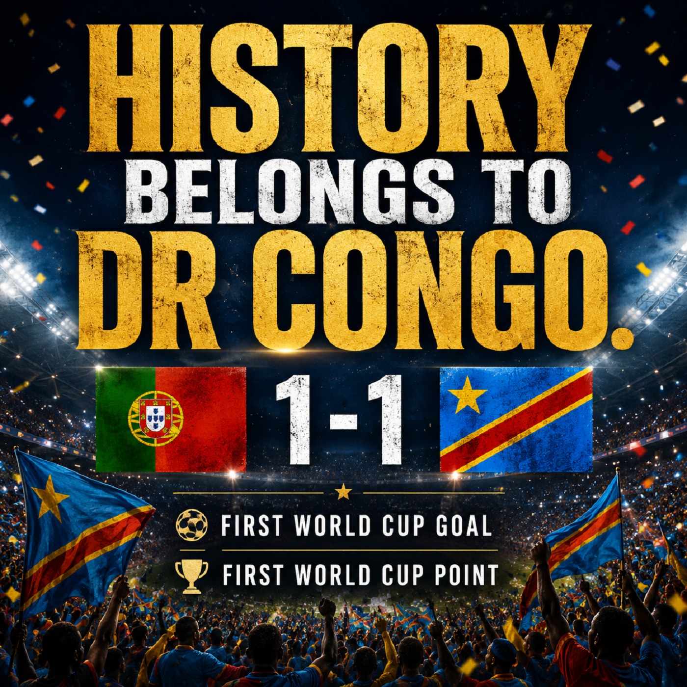 DR Congo Earns a Historic Point Against Portugal