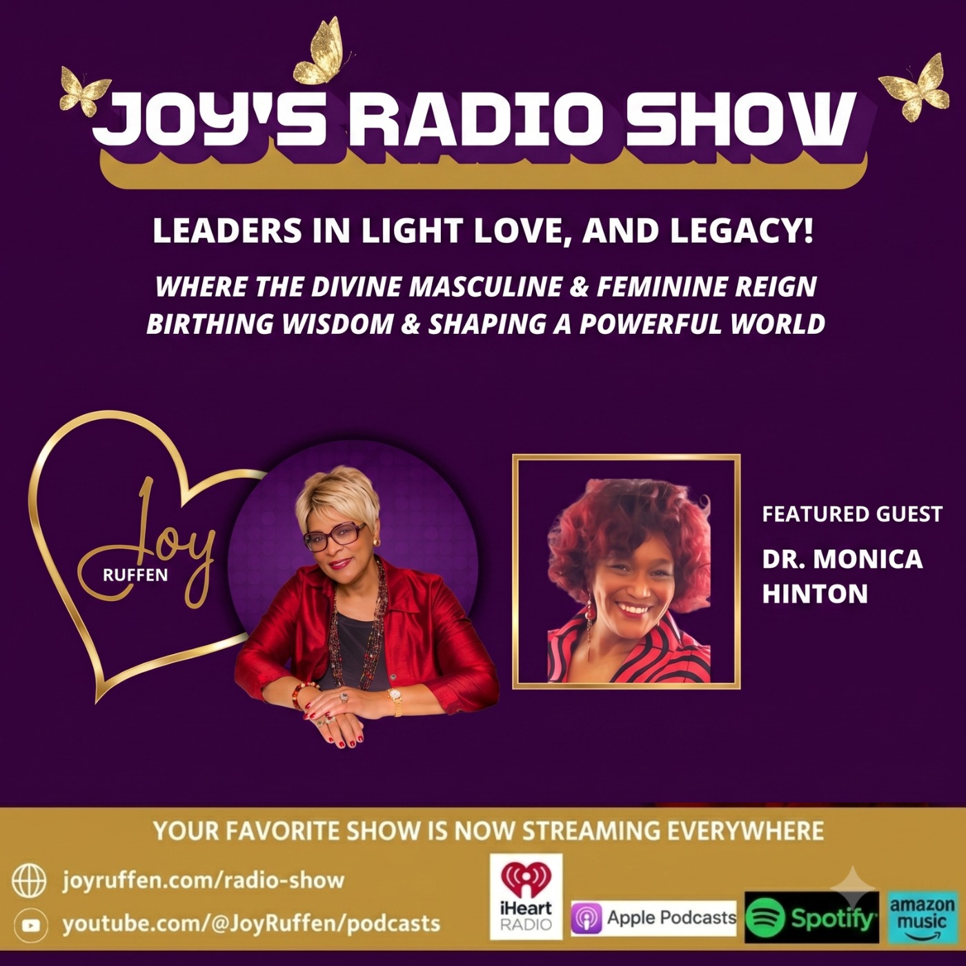 Joy's Radio Show: : Leaders in Light Love, and Legacy with Dr. Monica Hinton episode artwork