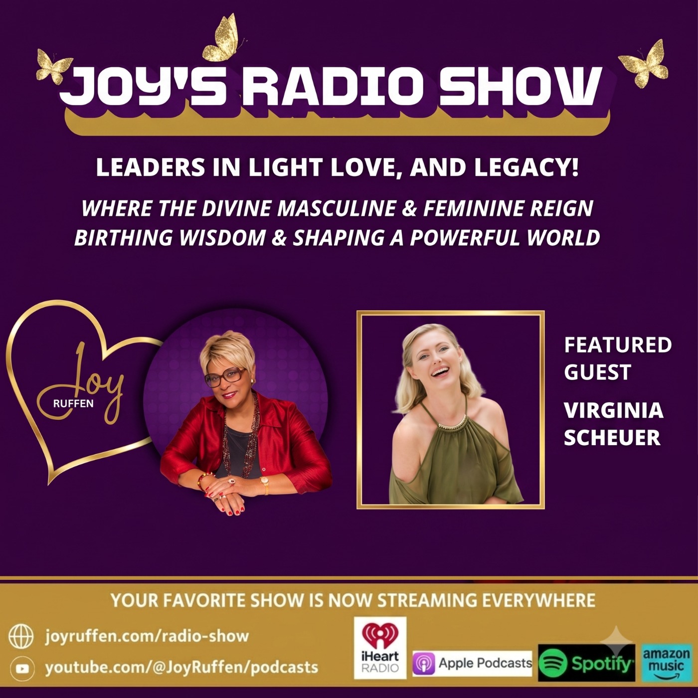 Joy's Radio Show: Leaders in Light Love, and Legacy with Virginia Scheuer episode artwork