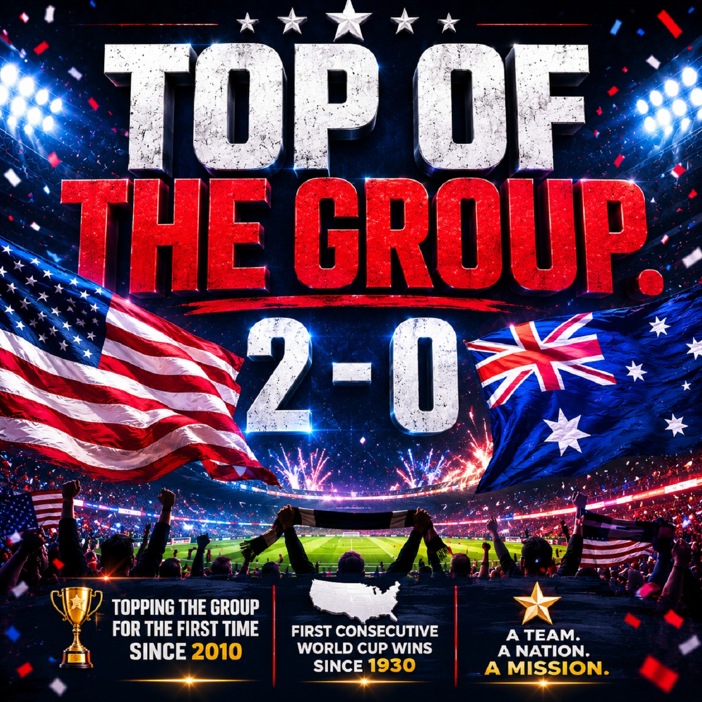 The USA's Moment Continues