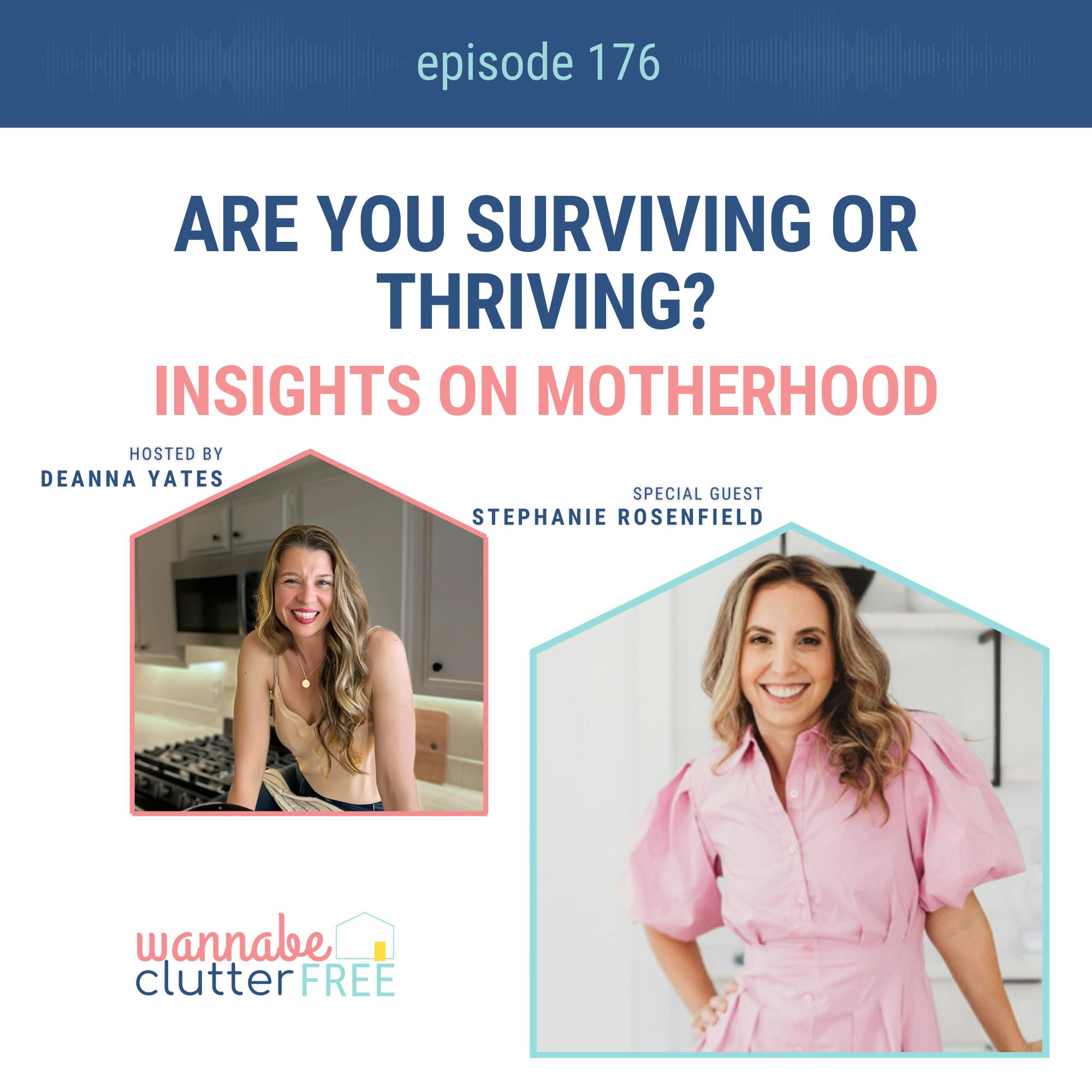 Ep 176: Are You Surviving or Thriving? Insights on Motherhood with Stephanie Rosenfield