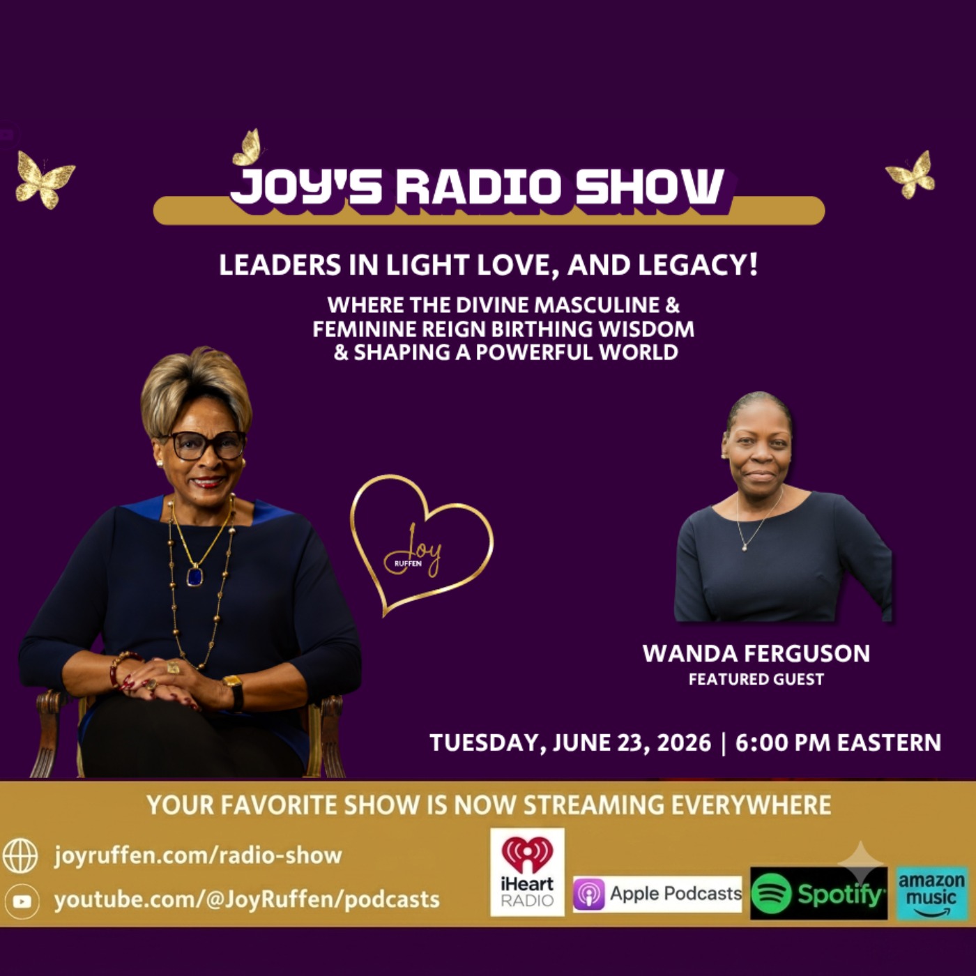 Joy’s Radio Show: Leaders in Light, Love, and Legacy with Wanda Ferguson episode artwork