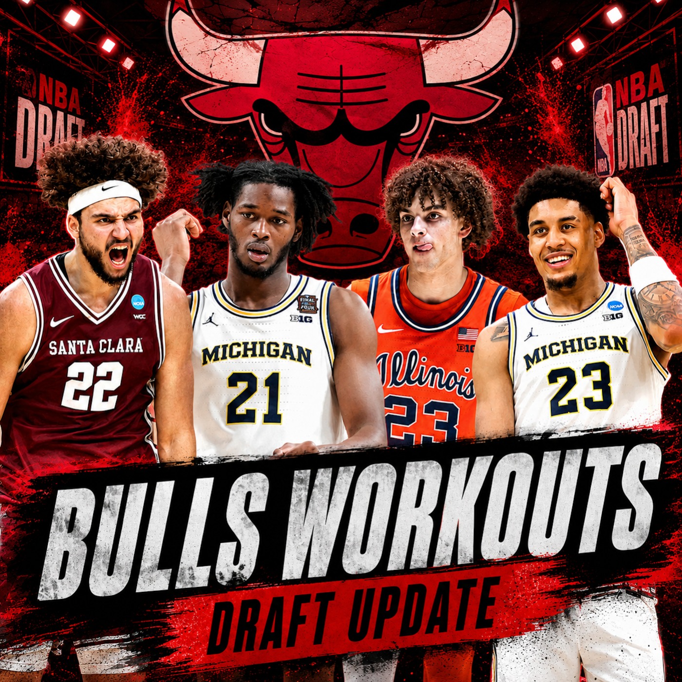 Bulls Bring In Keaton Wagler & Morez Johnson For Workouts | Yaxel Lendeborg Falling To 15?