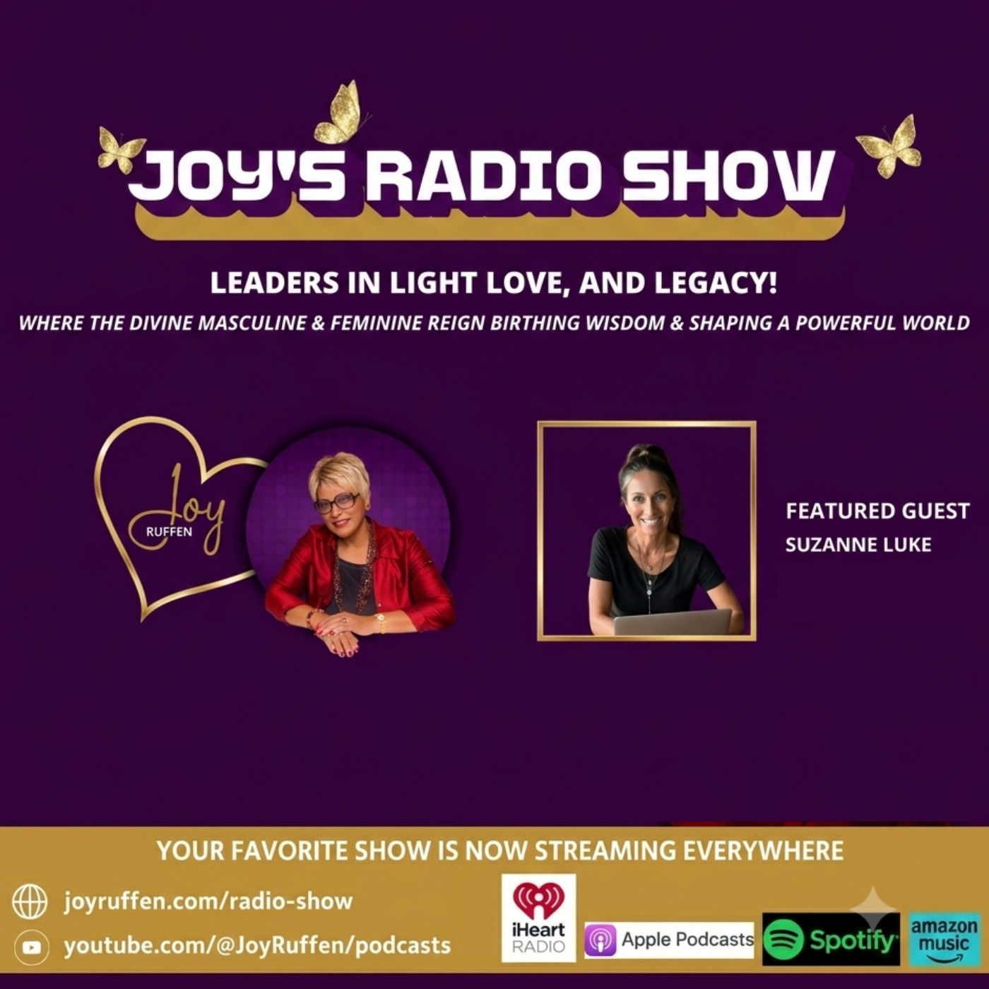 Joy's Radio Show: Leaders in Light, Love and Legacy with Suzanne Luke episode artwork