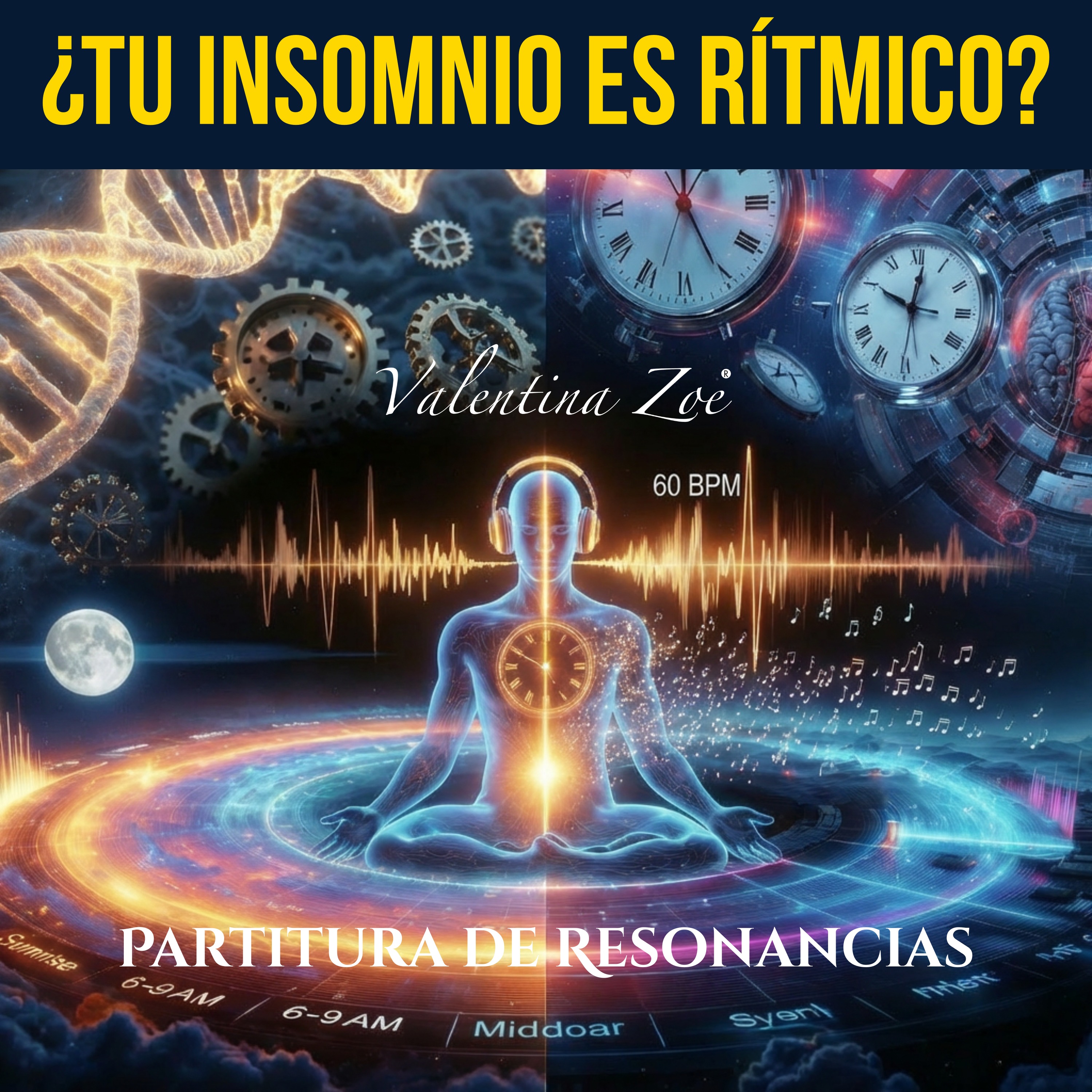 Ritmo Circadiano: Tu Cuerpo Tiene un BPM de 24 Horas 🎵⏰ | Partitura de Resonancias Ep. 10 | Valentina Zoe episode artwork