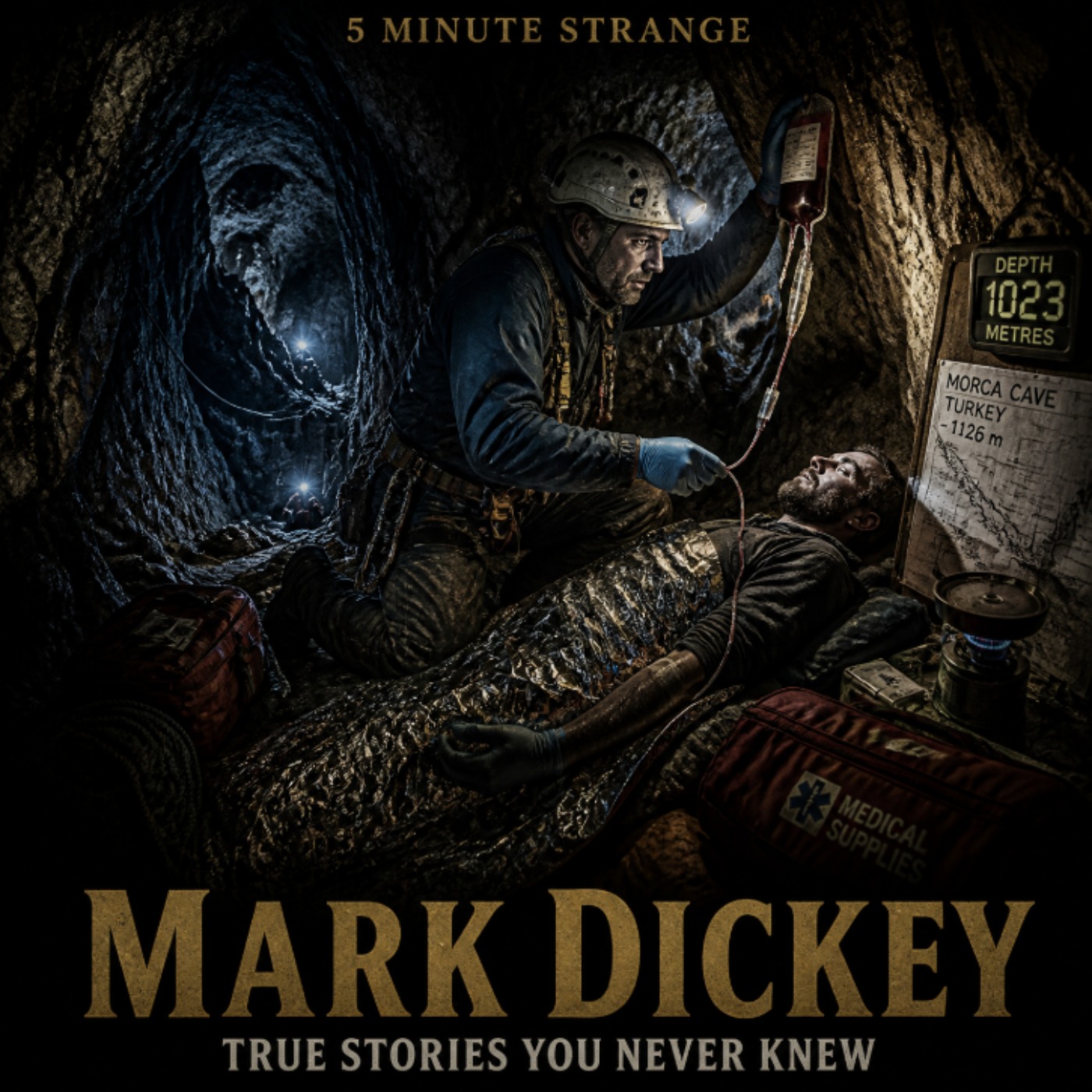 Mark Dickey: They Built a Field Hospital a Kilometre Underground | 5 Minute Strange episode artwork