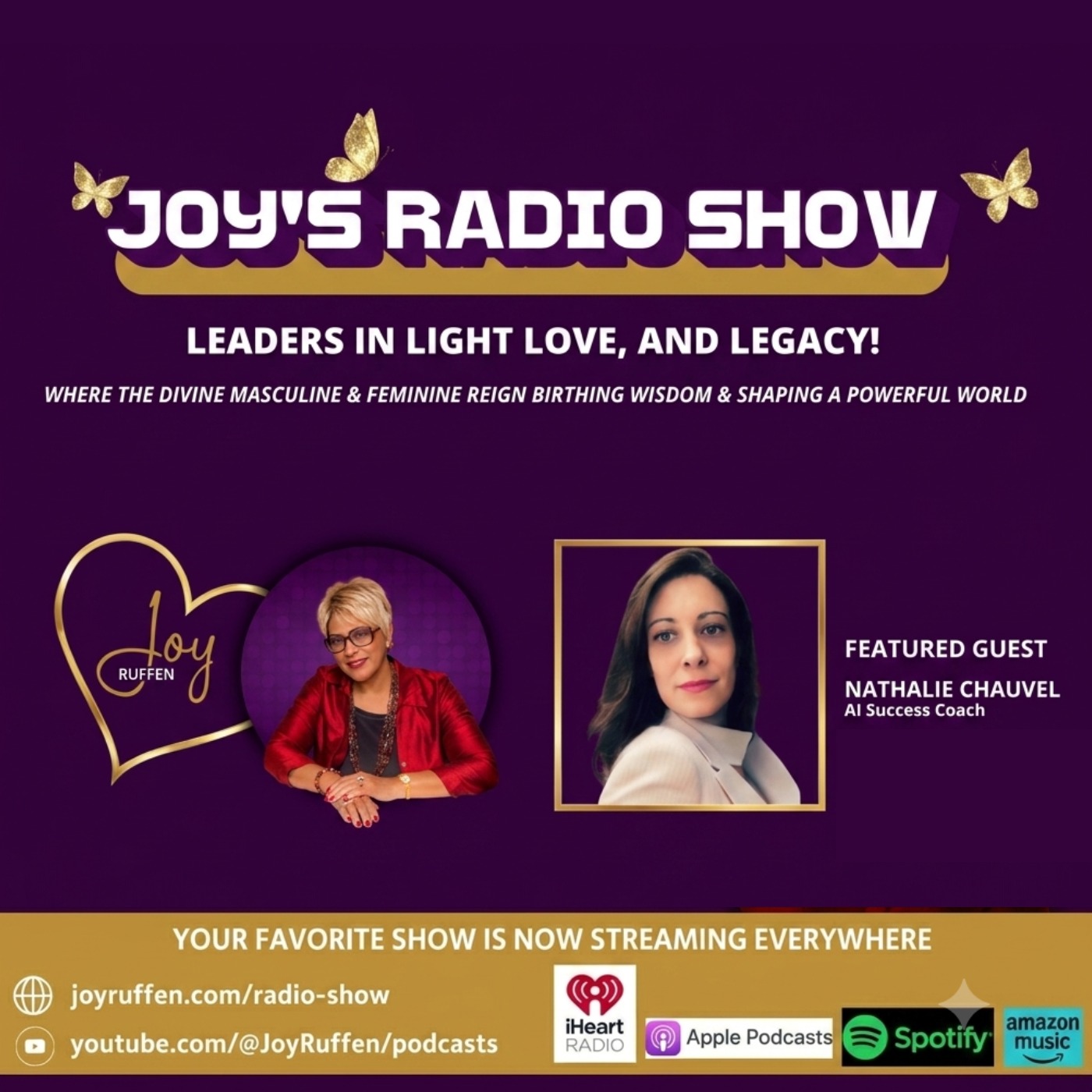 Joy's Radio Show: Leaders in Light, Love & Legacy with Nathalie Chauvel episode artwork